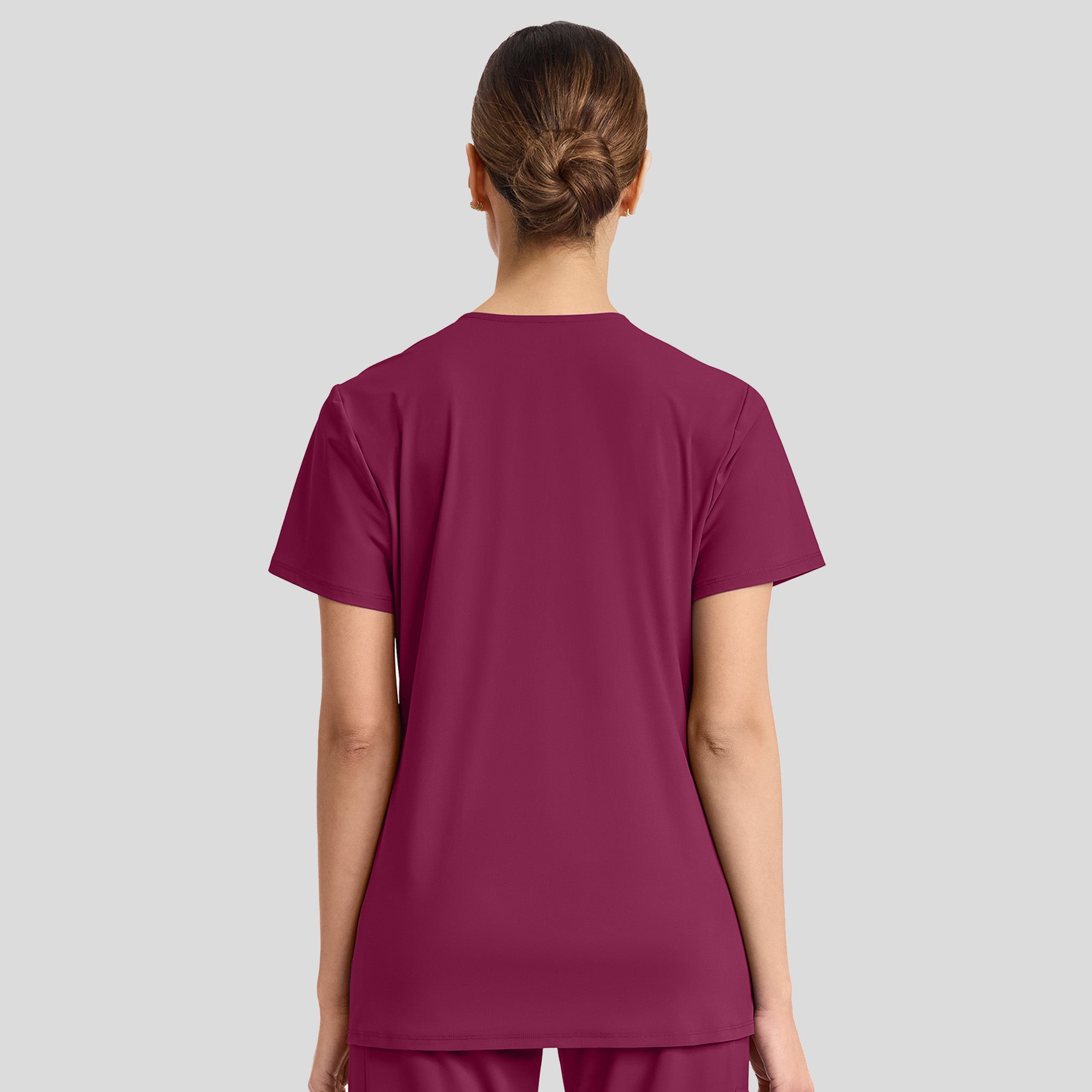Infinity Pursuit V-Neck Top | Wine