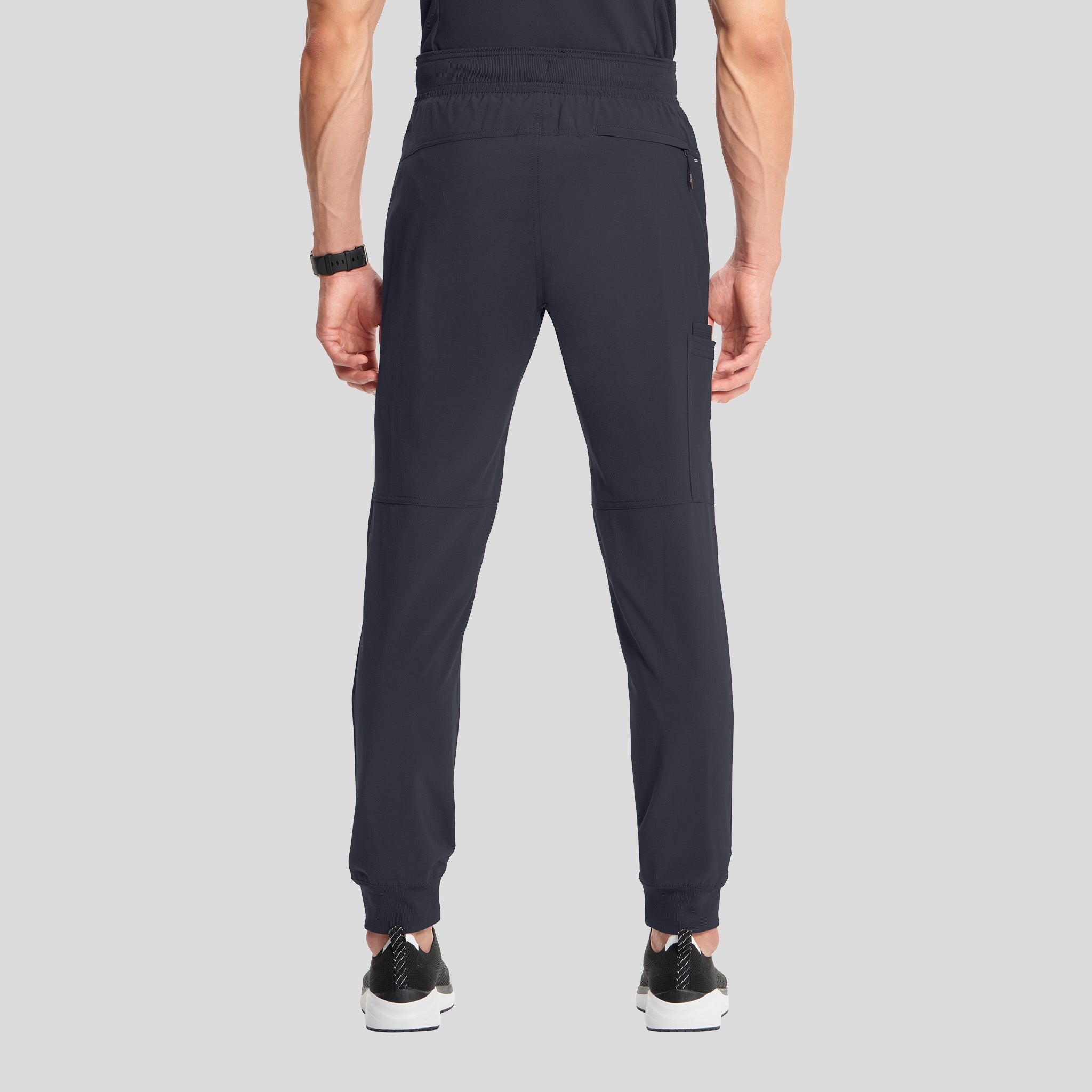 Infinity Men's Drawstring Jogger Scrub Pant | Pewter