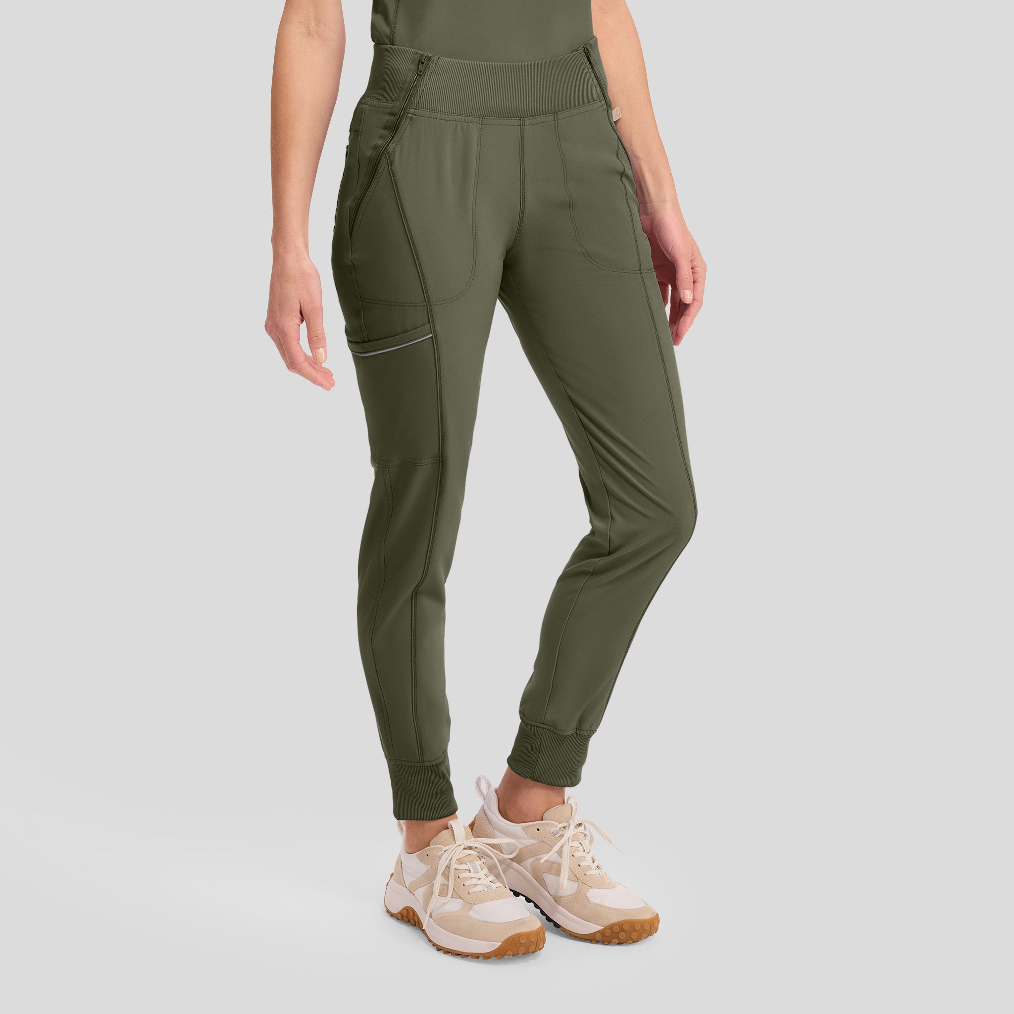 Infinity Elastic Waistband Jogger Scrub Pant | Olive