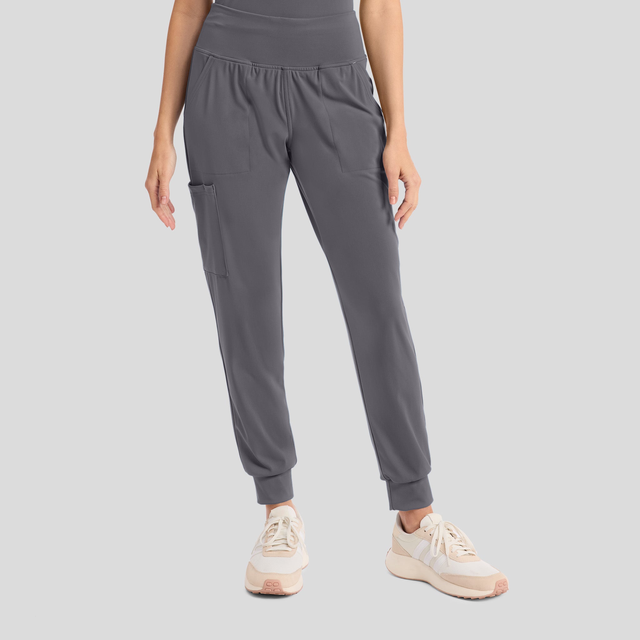 Achieve Pull-On Jogger Scrub Pant | Pewter
