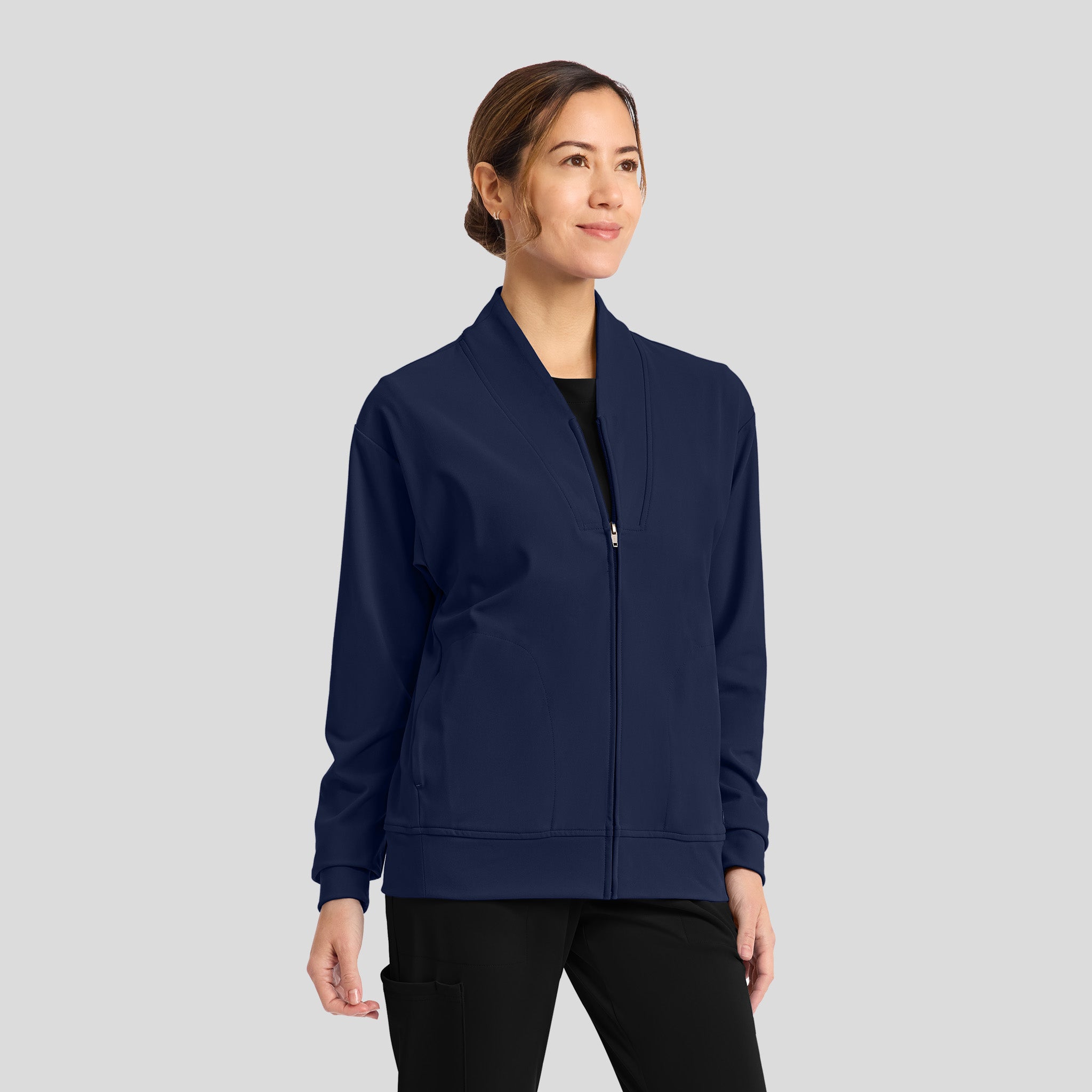 Achieve Warm-Up Scrub Jacket | Navy