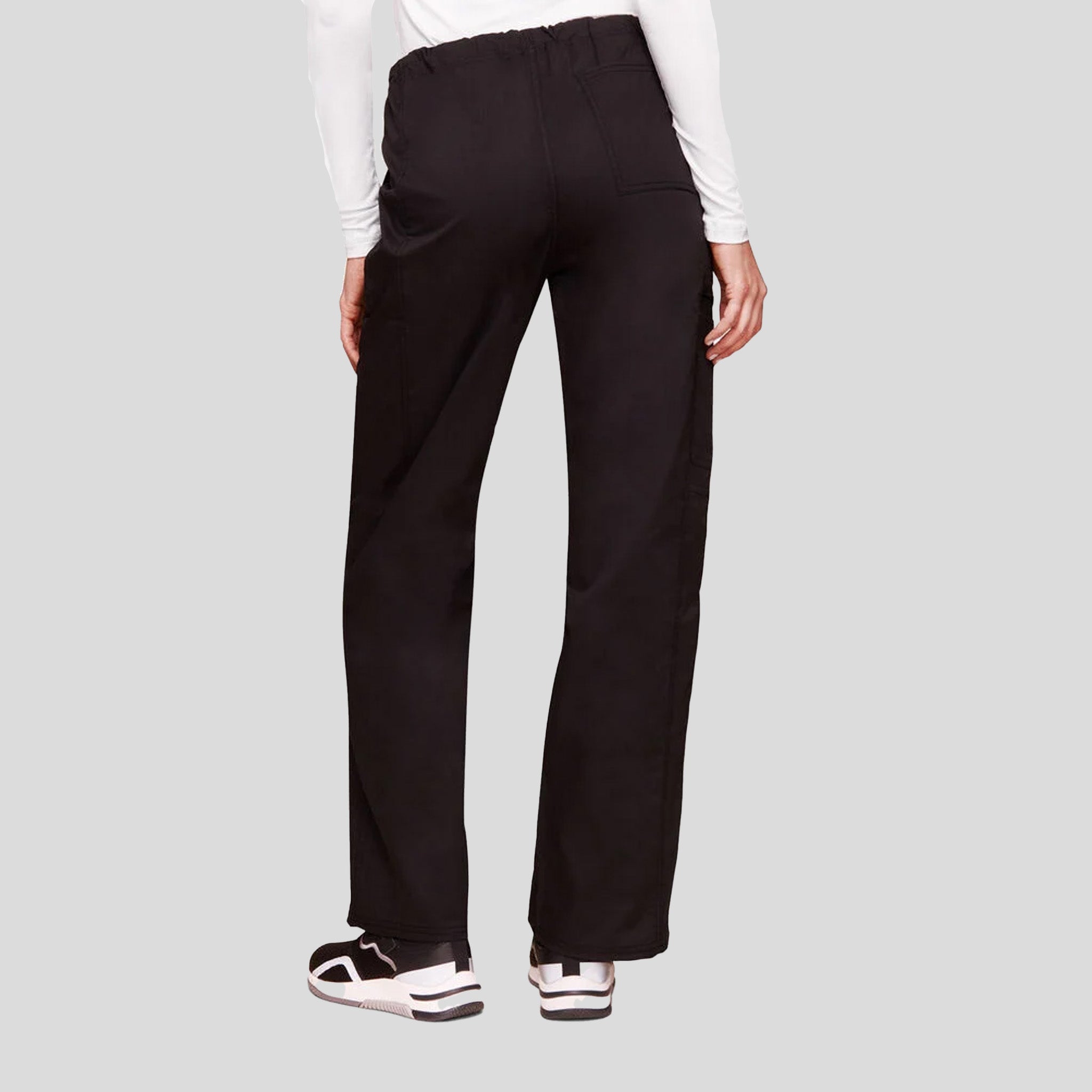 Unisex Drawstring Cargo Pant | Black