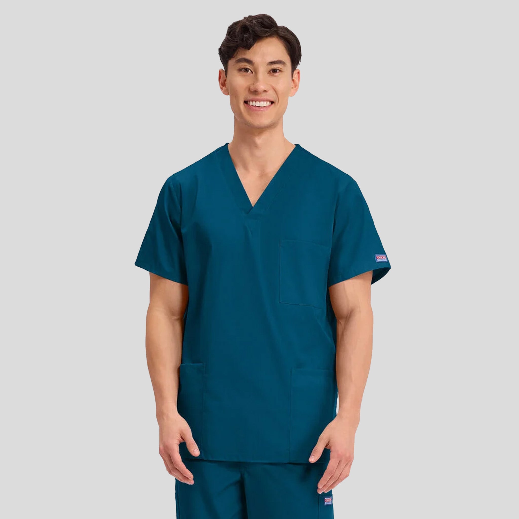 Unisex V-Neck 3 Pocket | Caribbean