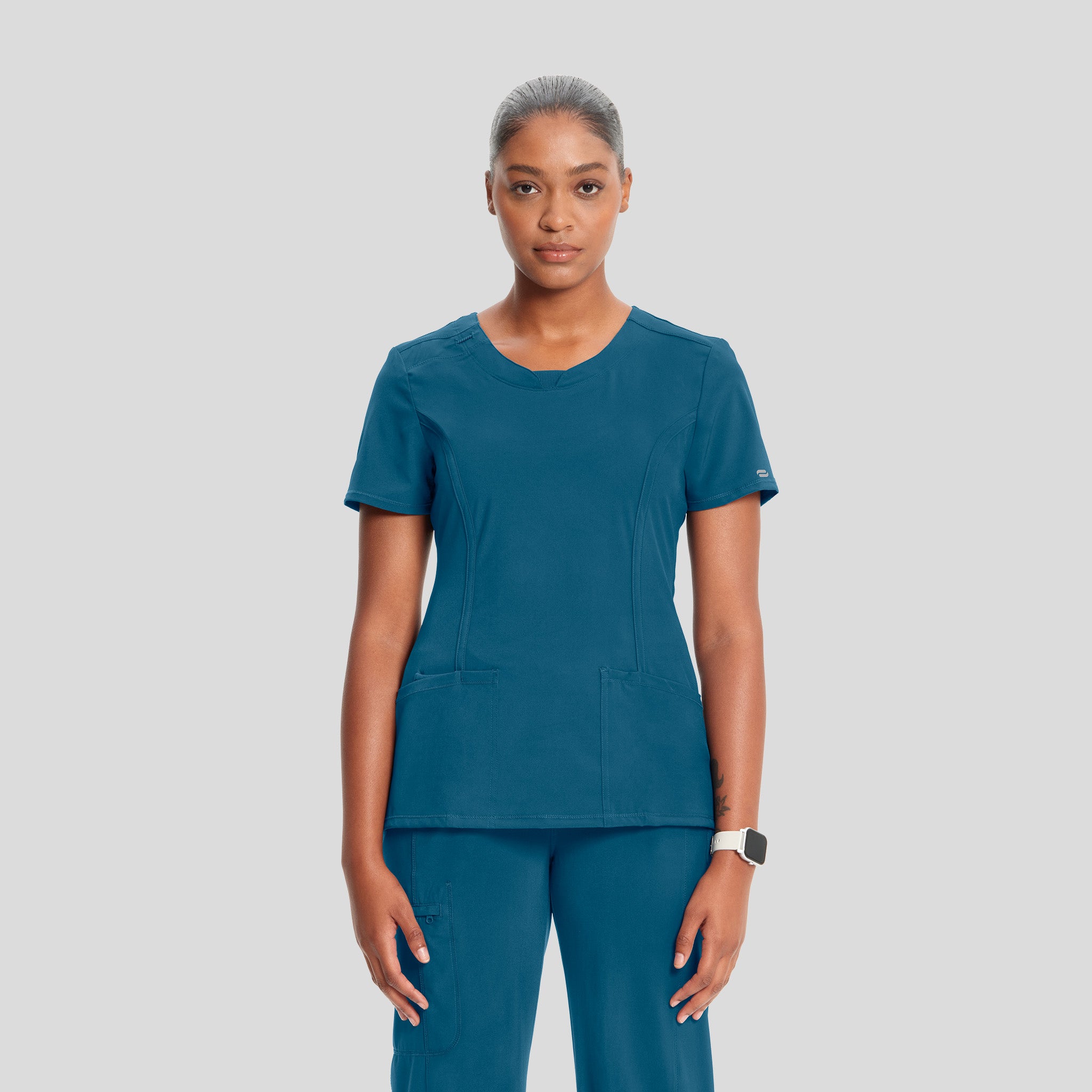 Women's Round Neck Top | Caribbean