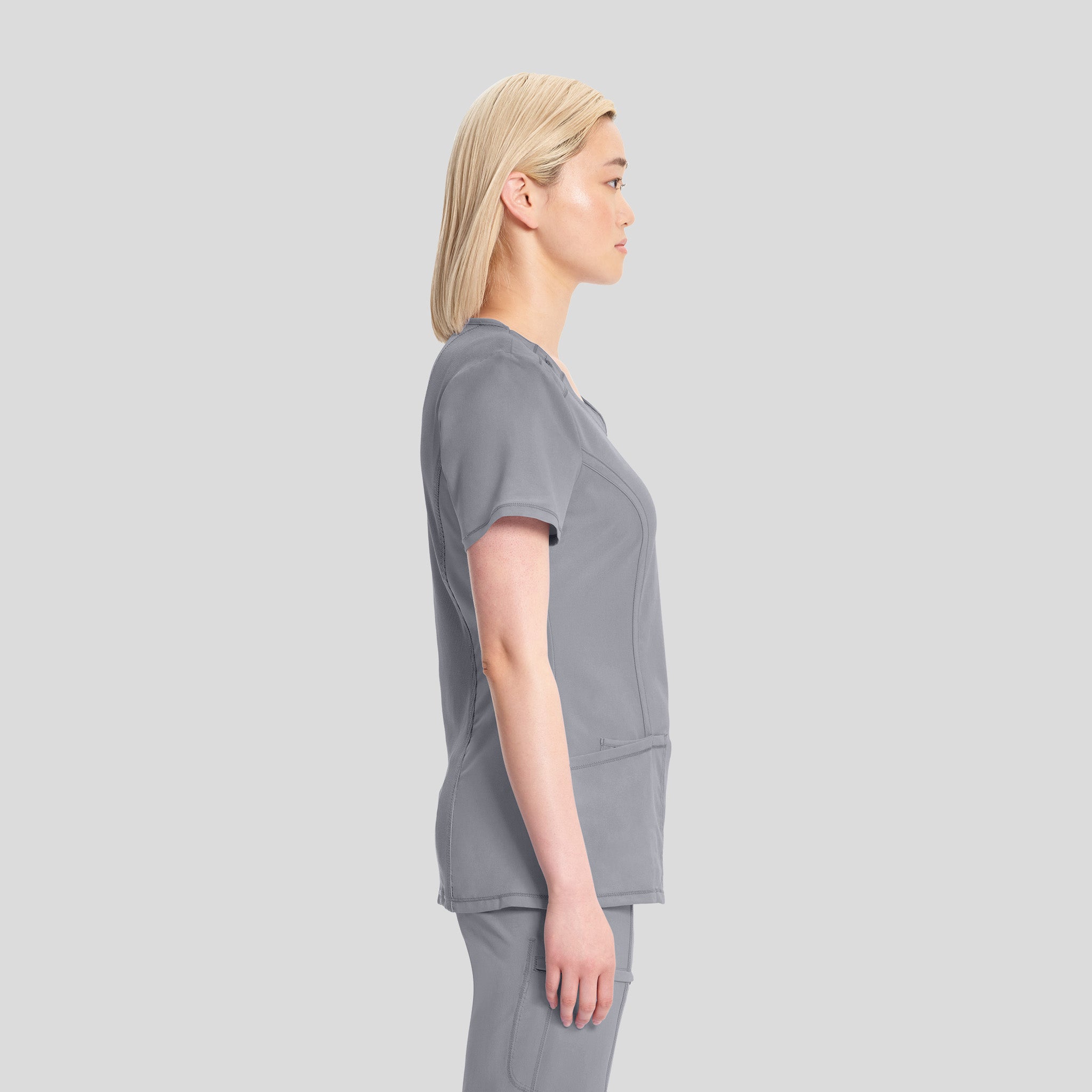 Women's Round Neck Top | Grey