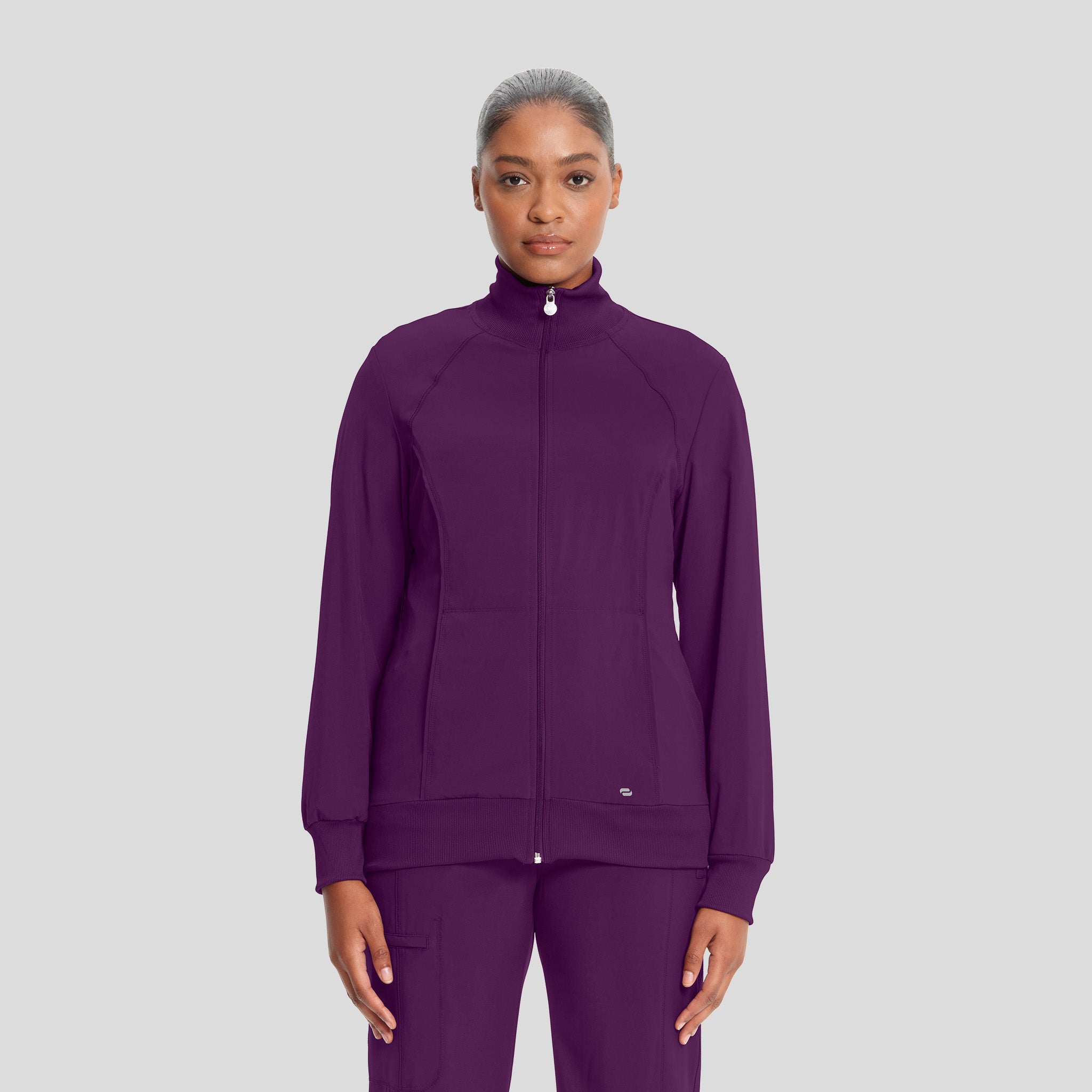 Women's Zip Front Warm-Up | Eggplant