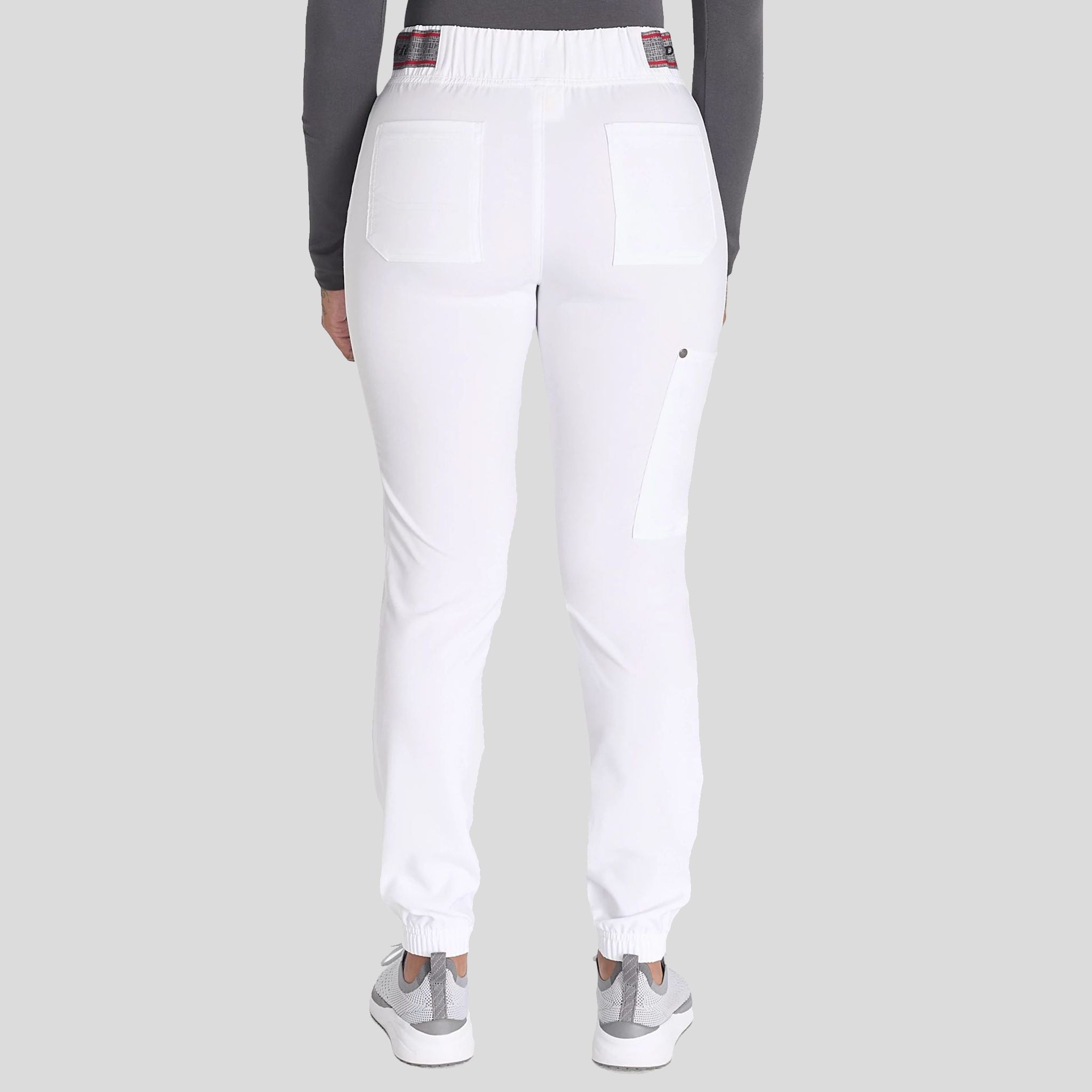 Women's Mid Rise Jogger Scrub Pant | White