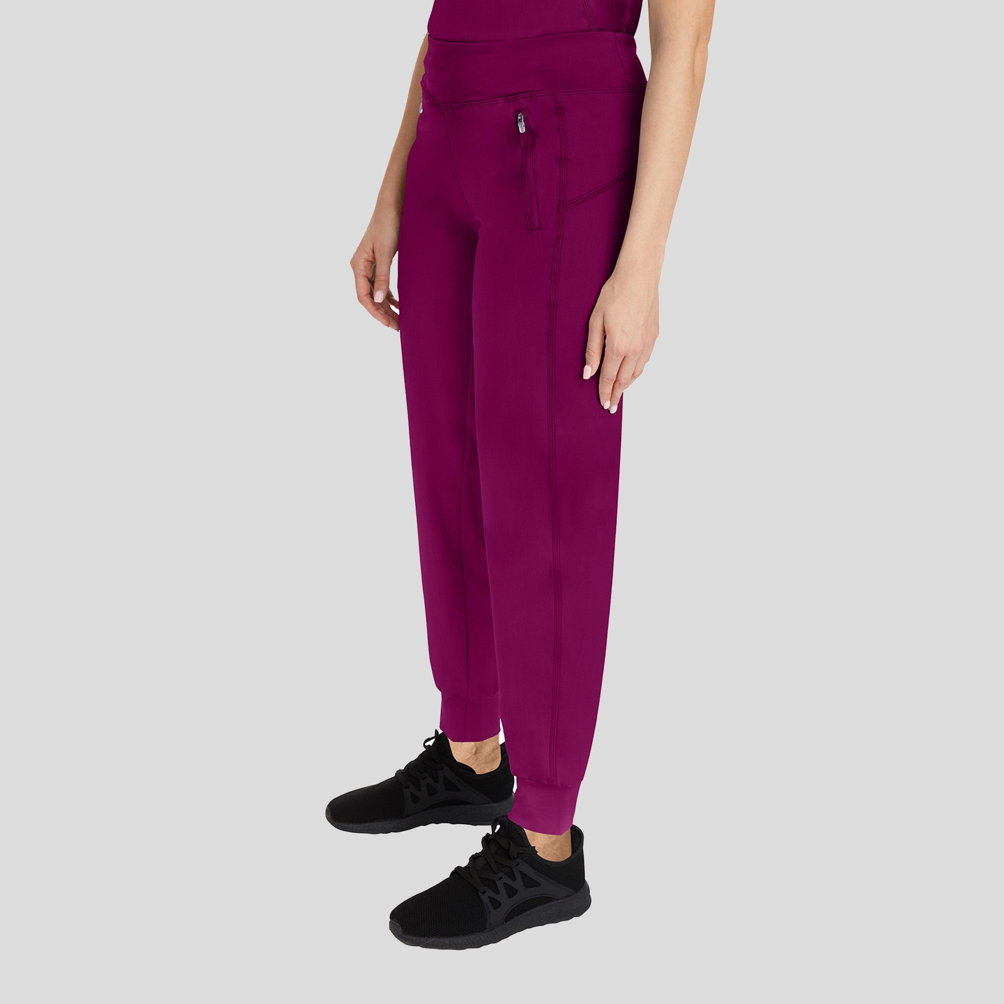 Tara Yoga Jogger Scrub Pant | Wine