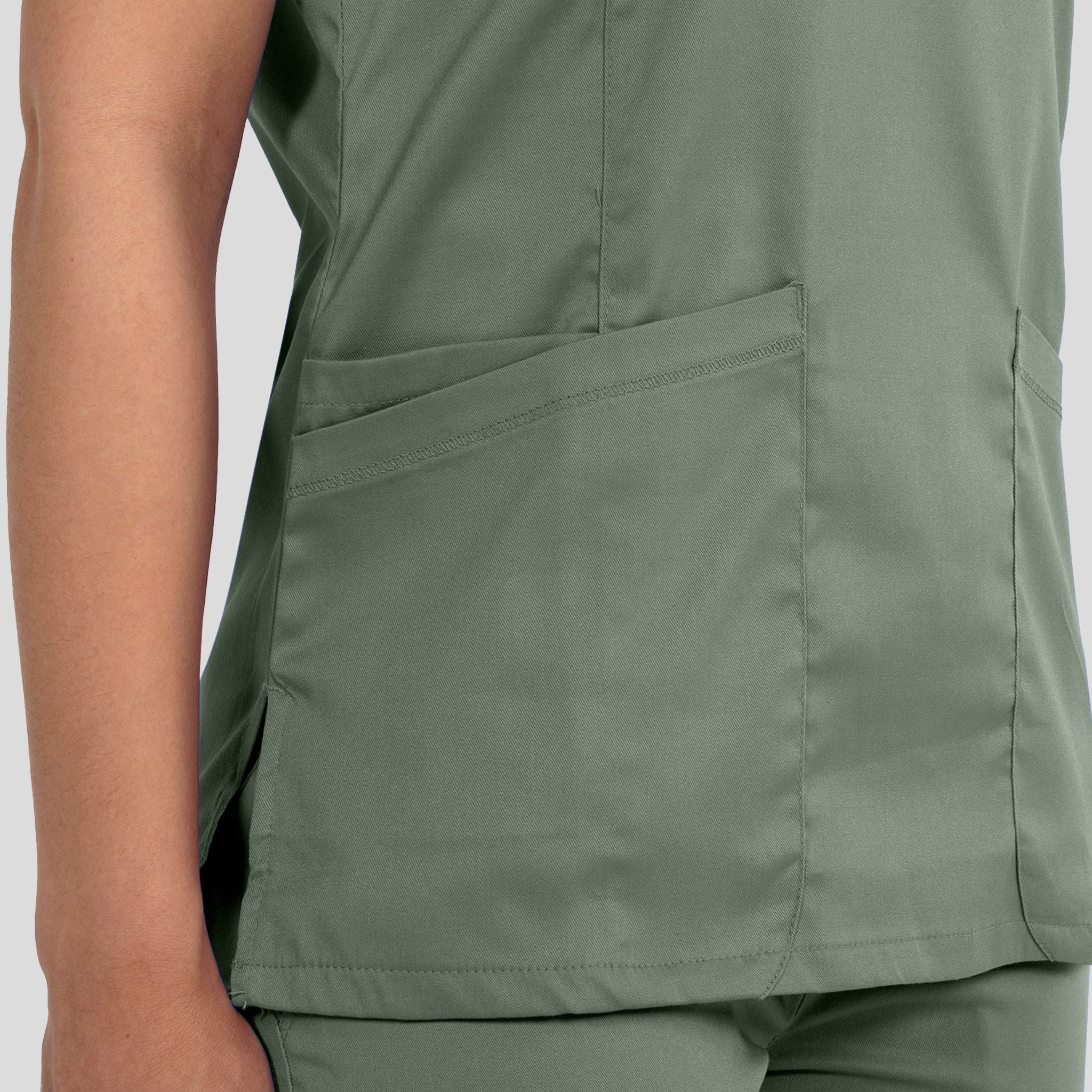 Womenβs V-Neck Top | Olive