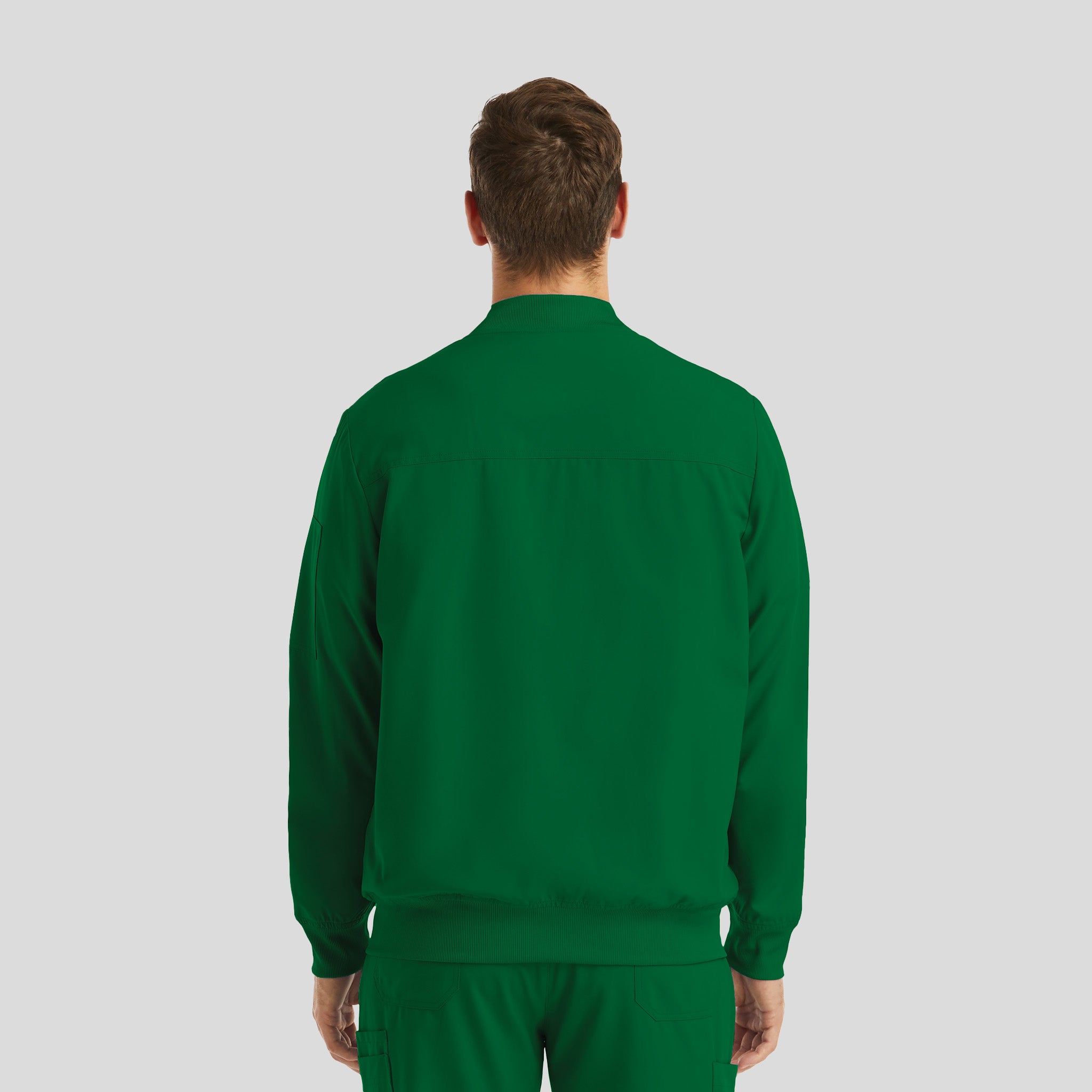 Menβs Full Zip Bomber Jacket | Hunter