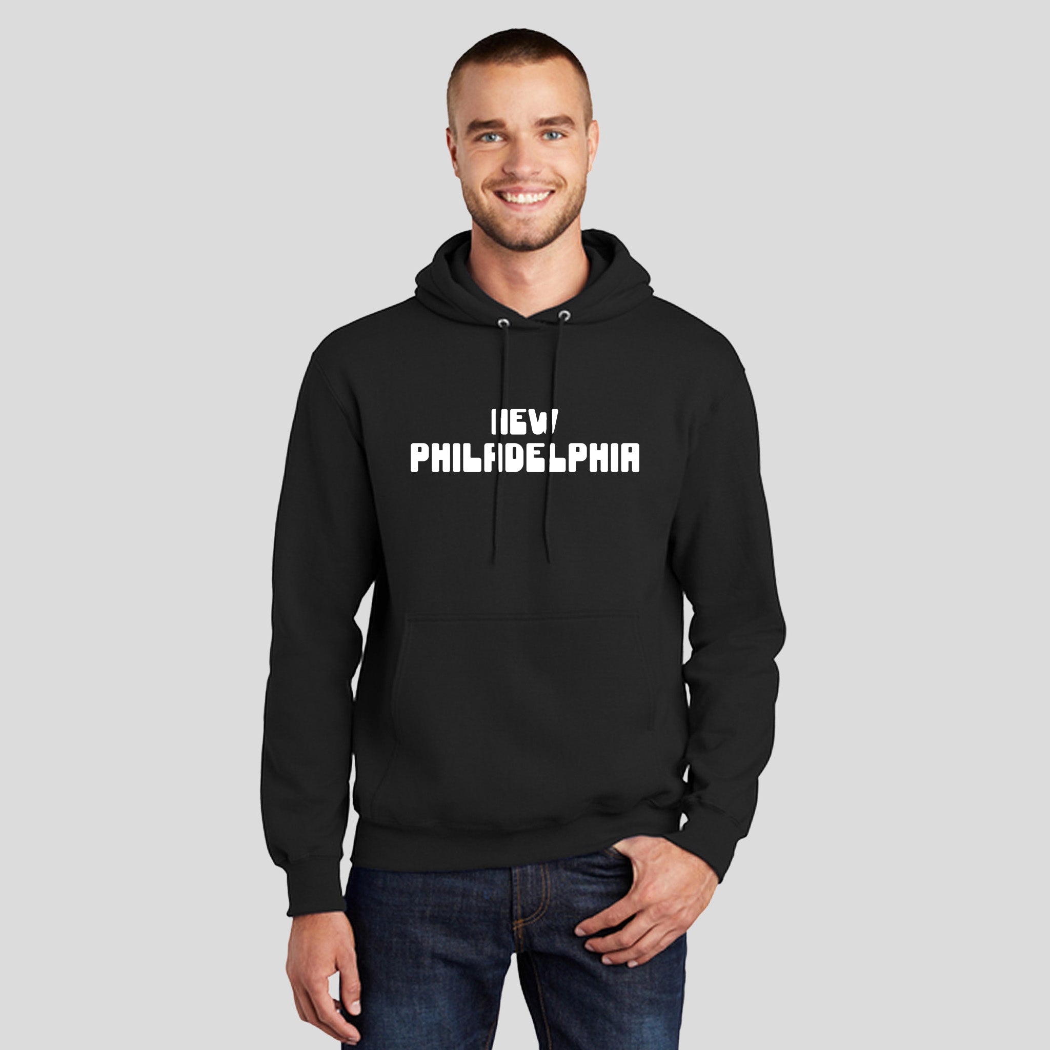 New Philadelphia Hooded Fleece Sweatshirt | Black
