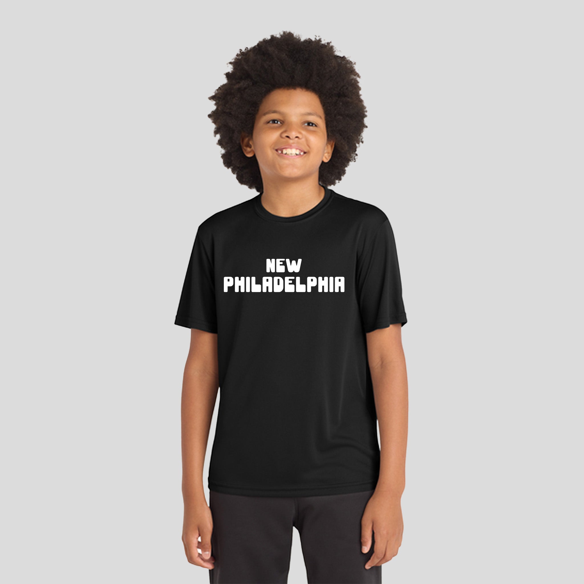 Youth New Philadelphia Core Competitor Tee | Black