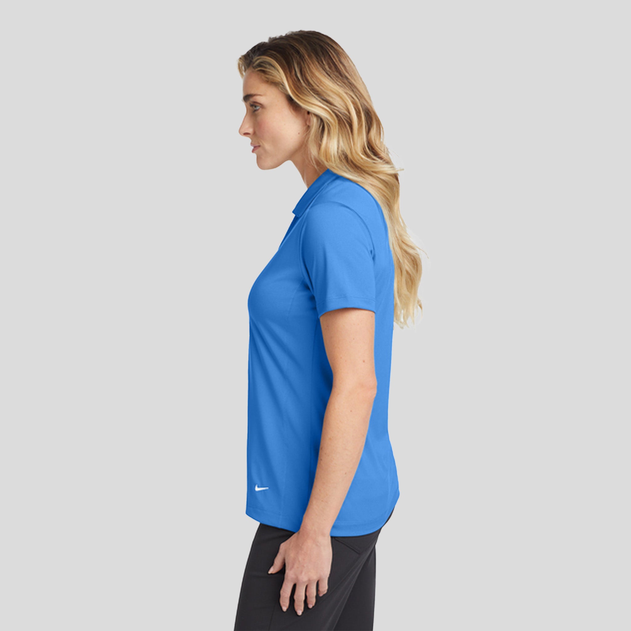 Women's Dri-FIT Vertical Mesh Polo | Brisk Blue