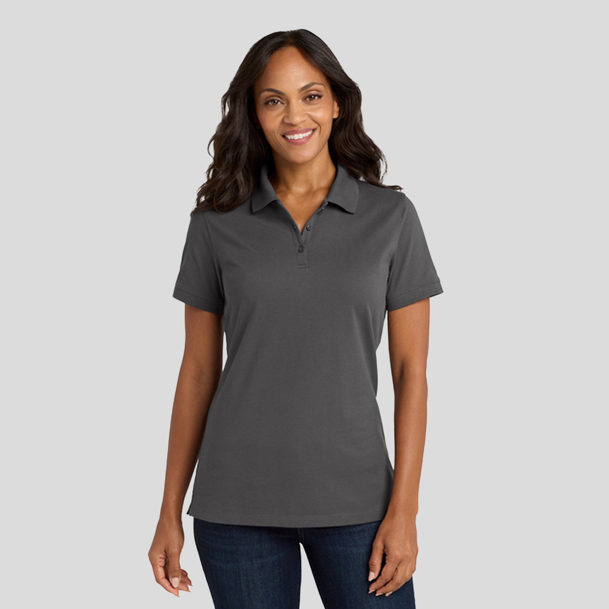 Women's EZCottonยฎ Polo | Sterling Grey
