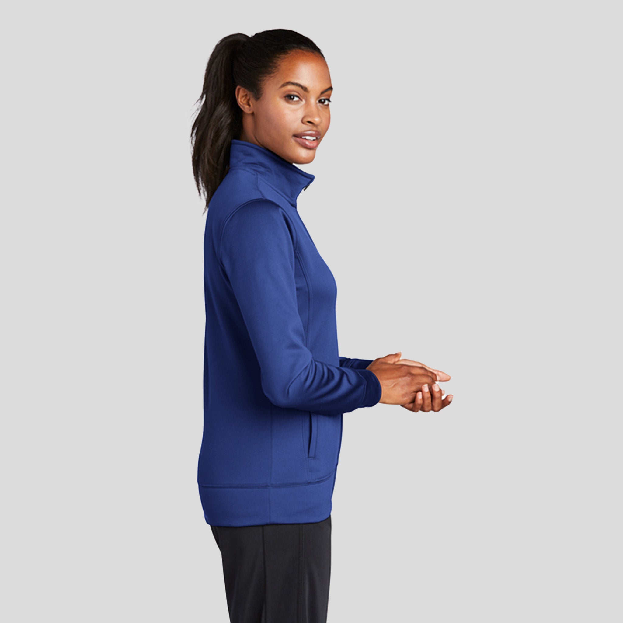 Women's Sport-Wickยฎ Fleece Full-Zip Jacket | True Royal