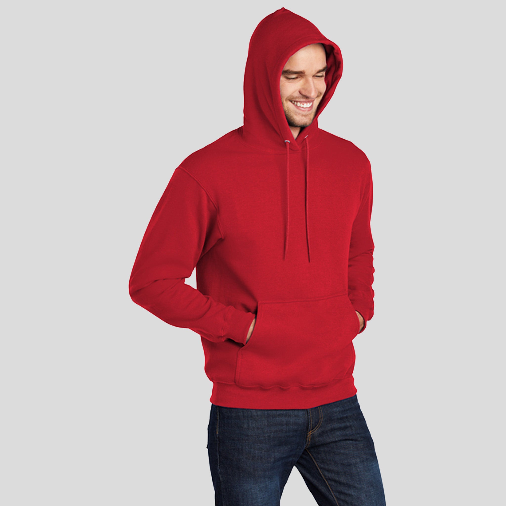 Tall Core Fleece Pullover Hooded Sweatshirt | Red