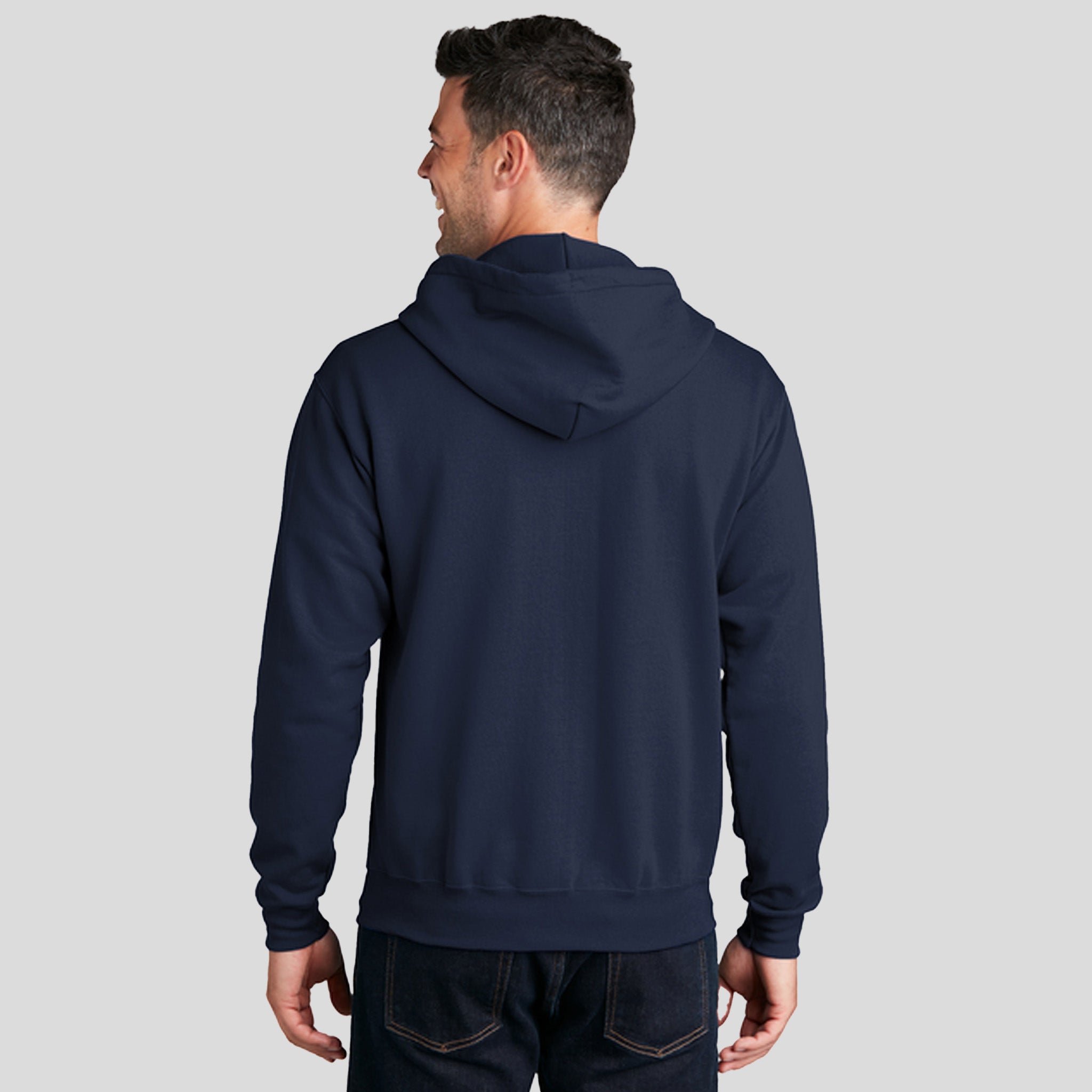 Core Fleece Full-Zip Hooded Sweatshirt | Navy