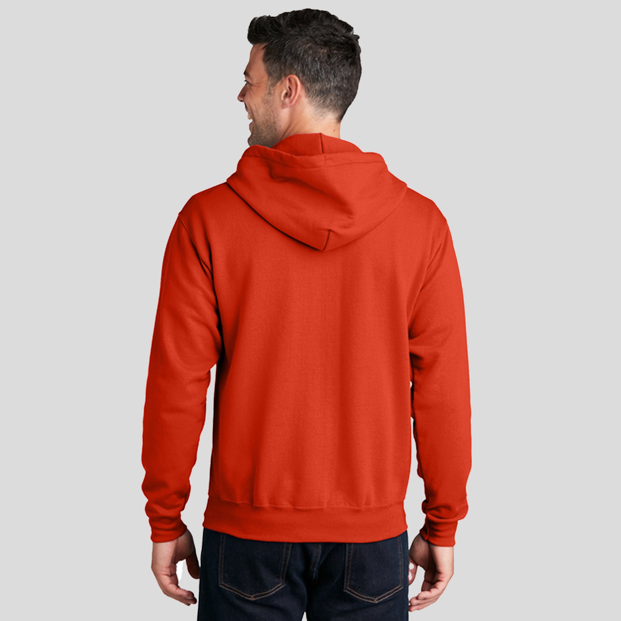 Core Fleece Full-Zip Hooded Sweatshirt | Orange