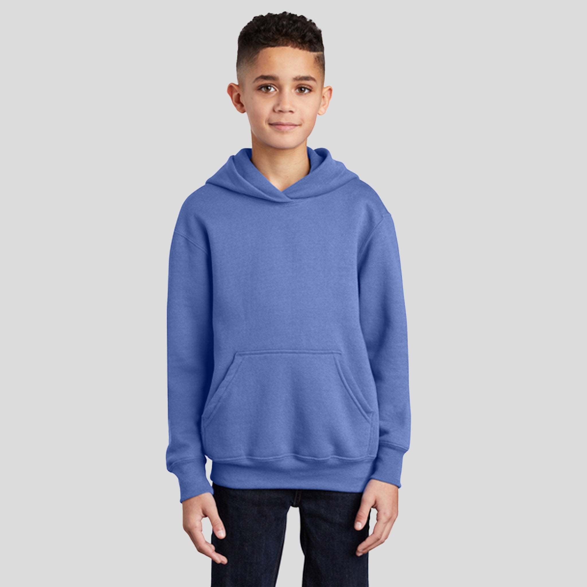 Youth Core Fleece Pullover Hooded Sweatshirt | Carolina Blue