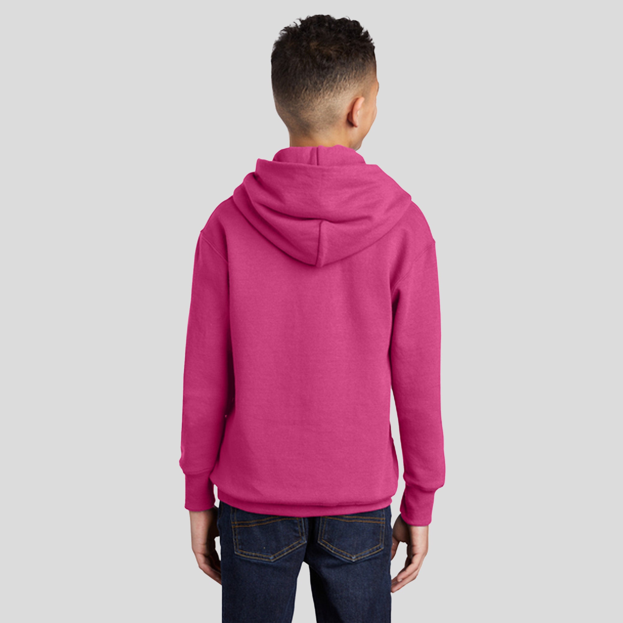 Youth Core Fleece Pullover Hooded Sweatshirt | Sangria