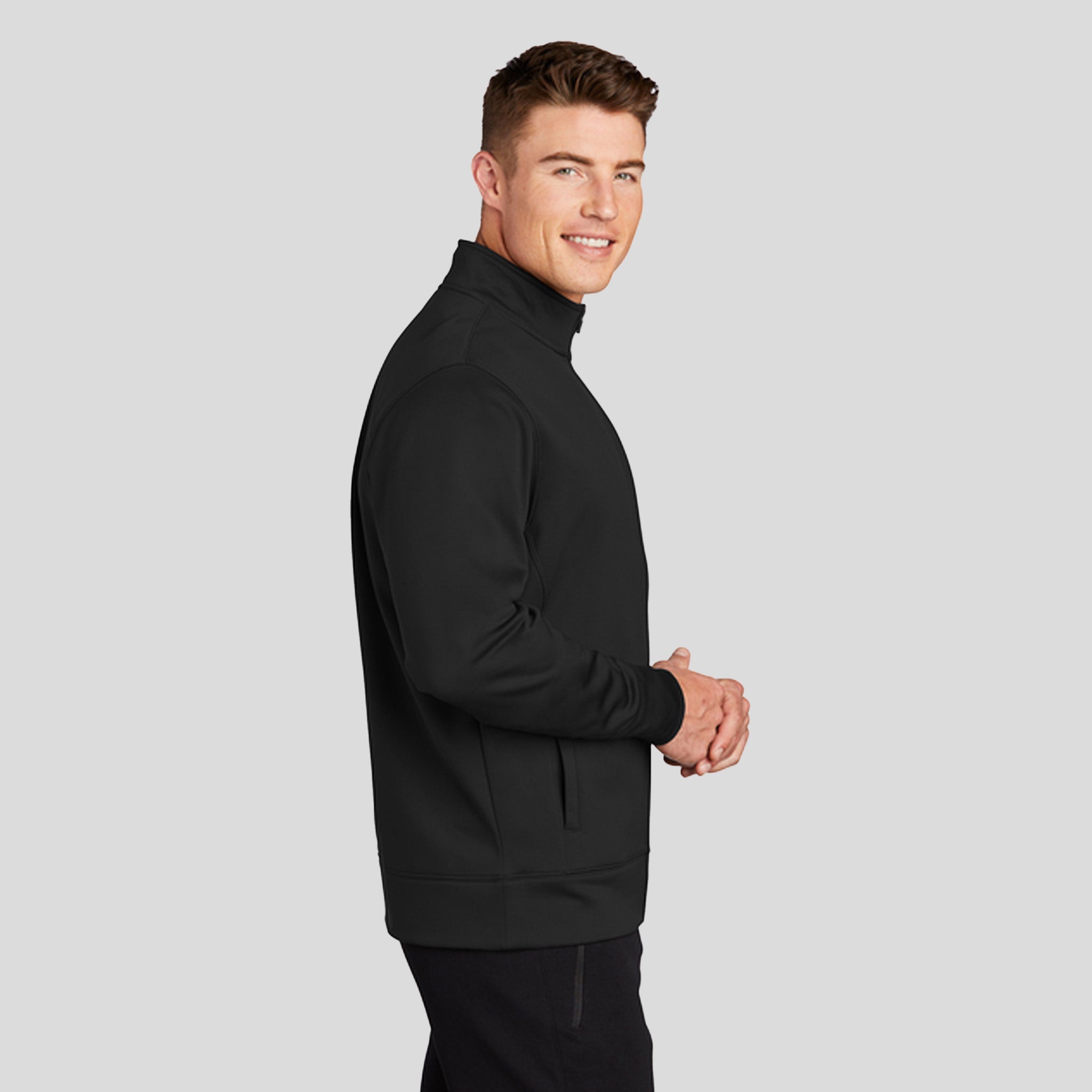 Sport-Wickยฎ Fleece Full-Zip Jacket | Black