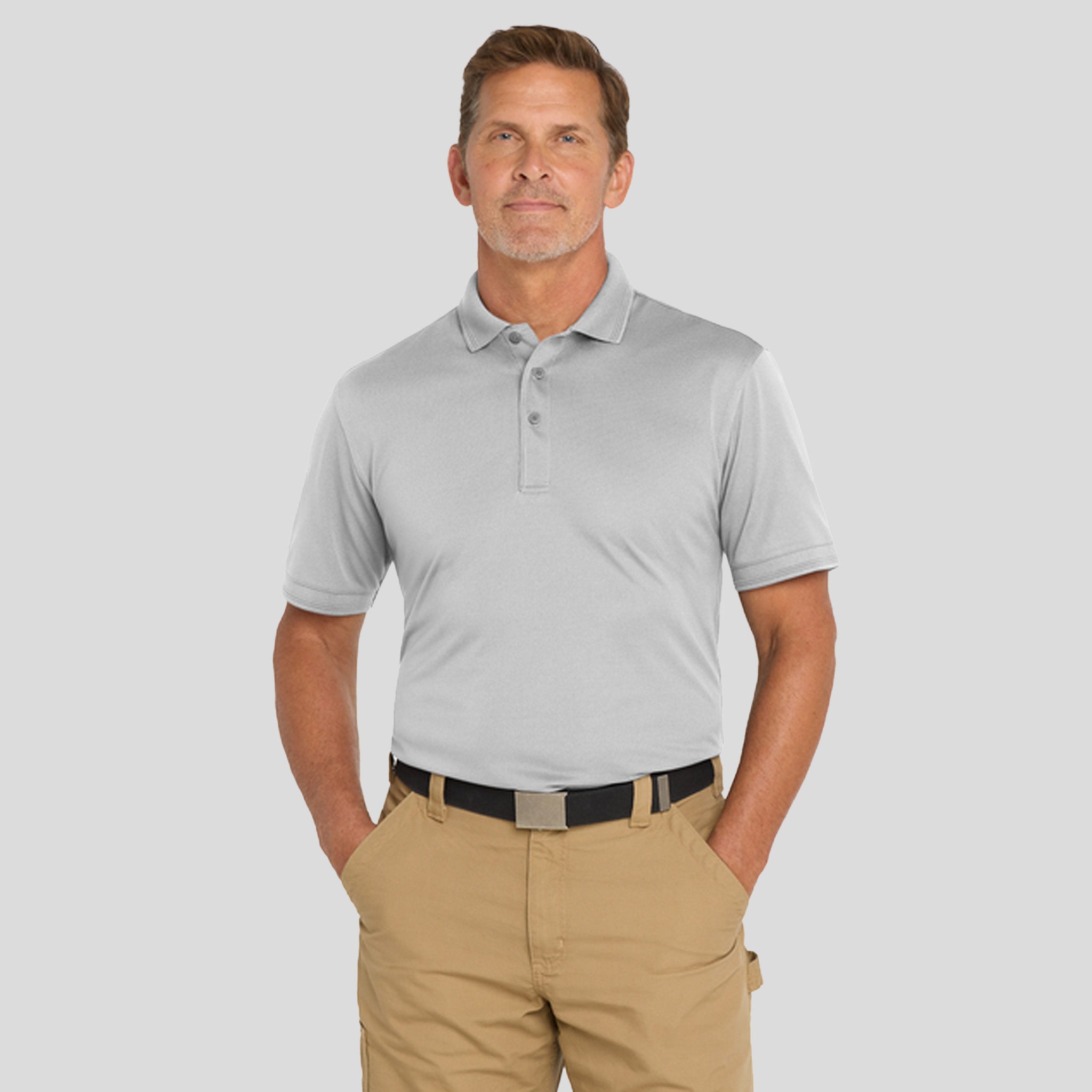 Industrial Snag-Proof Pique Polo | Light Grey