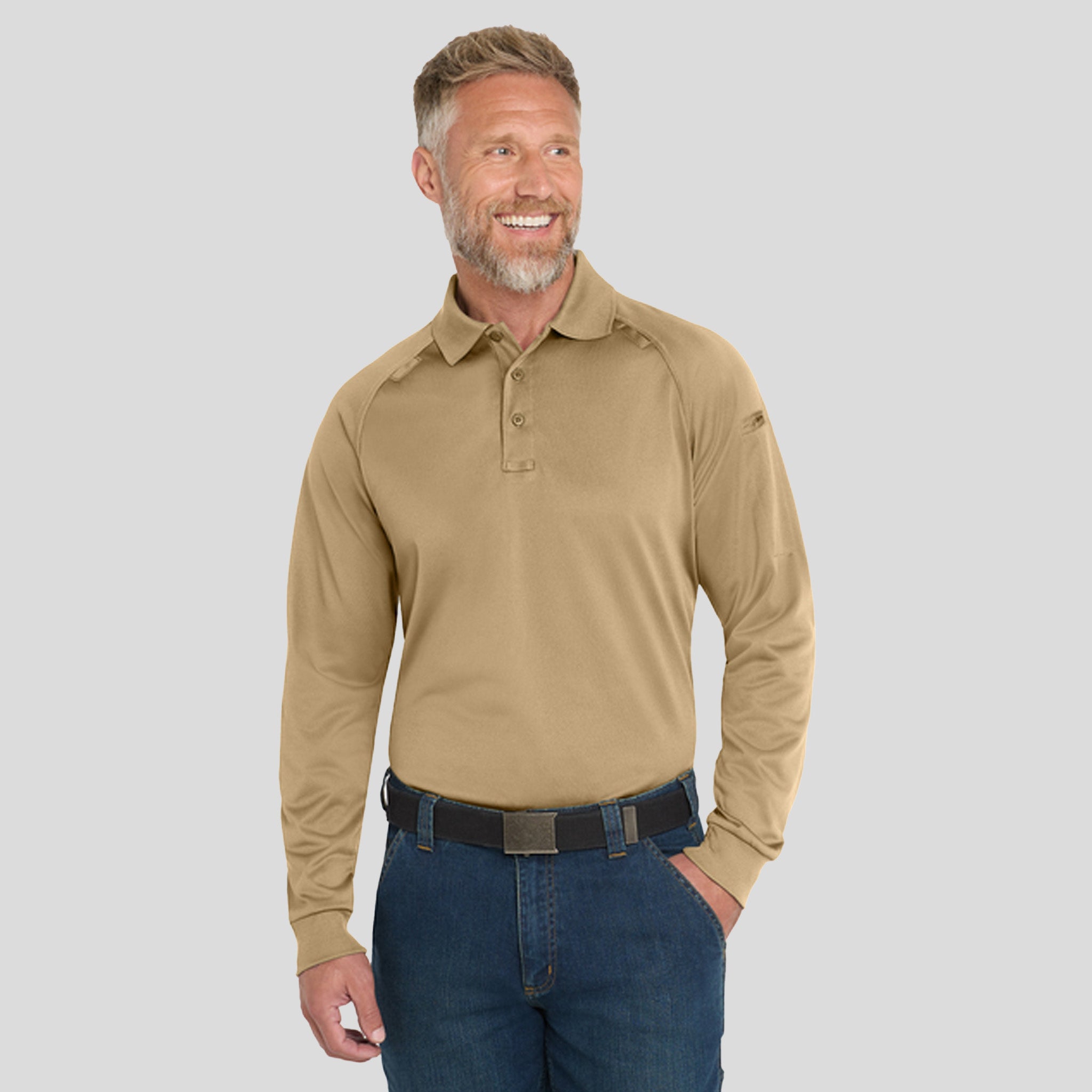Select Long Sleeve Snag-Proof Tactical Polo | Tan