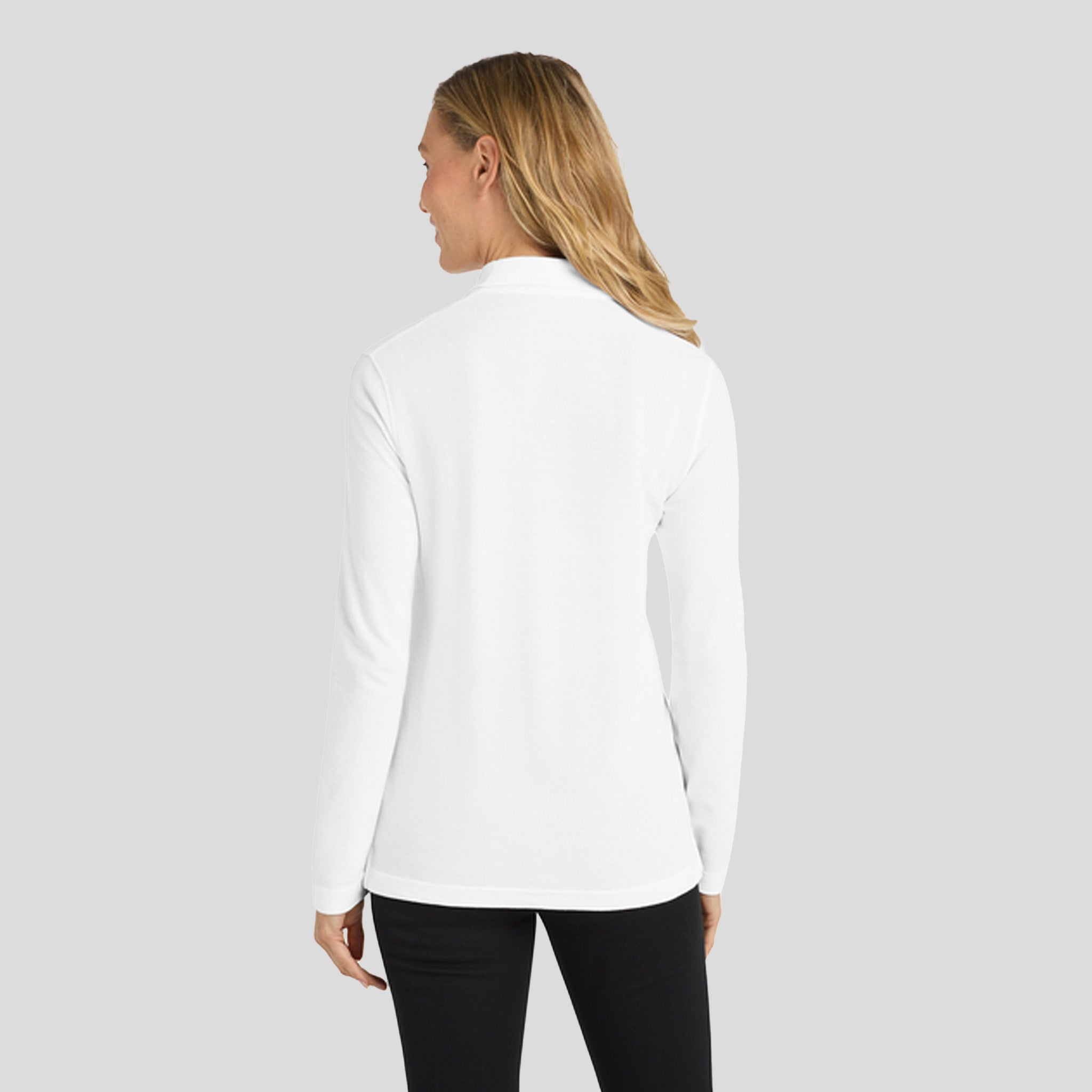 Women's Silk Touchβ’ Long Sleeve Polo | White