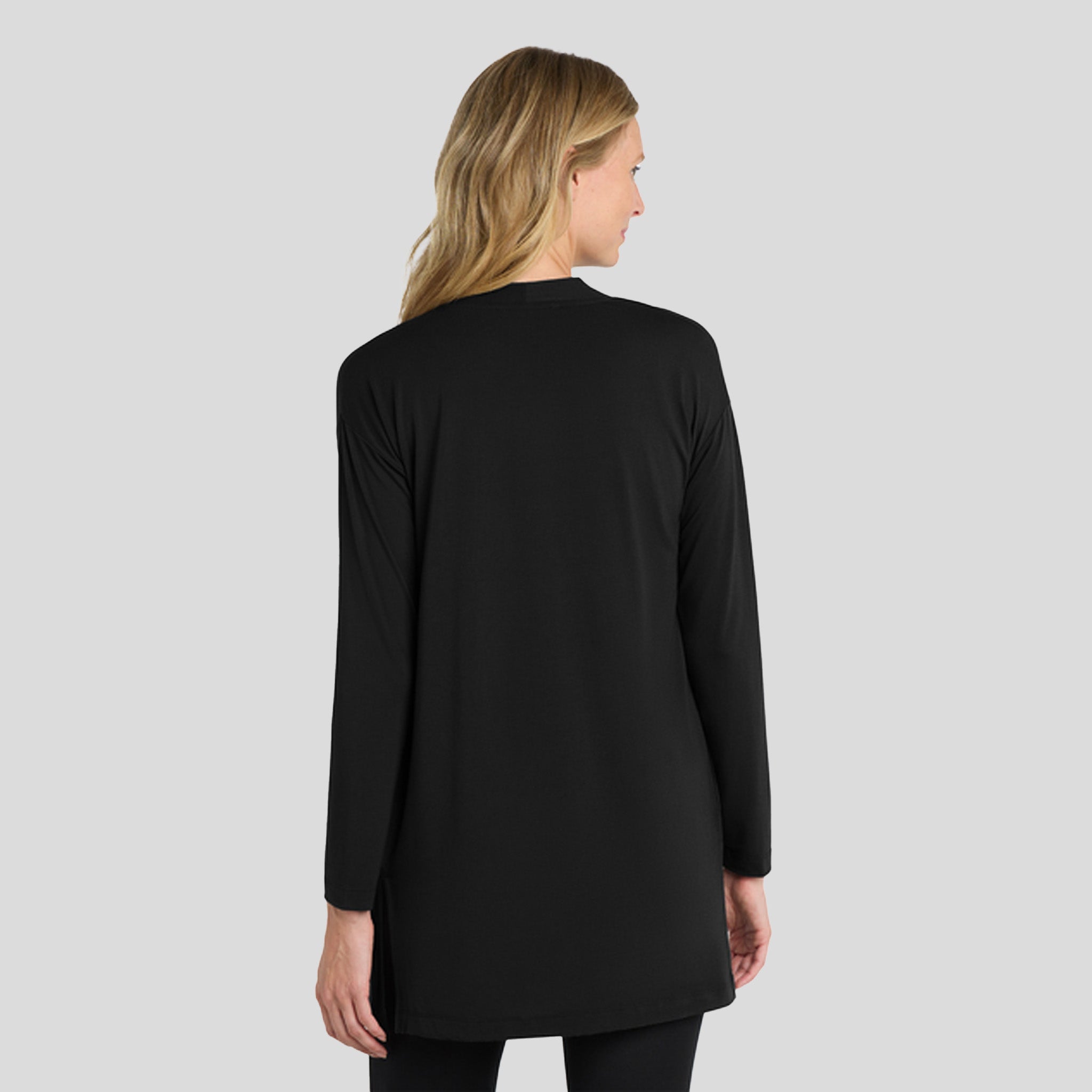 Women's Concept Long Pocket Cardigan | Black