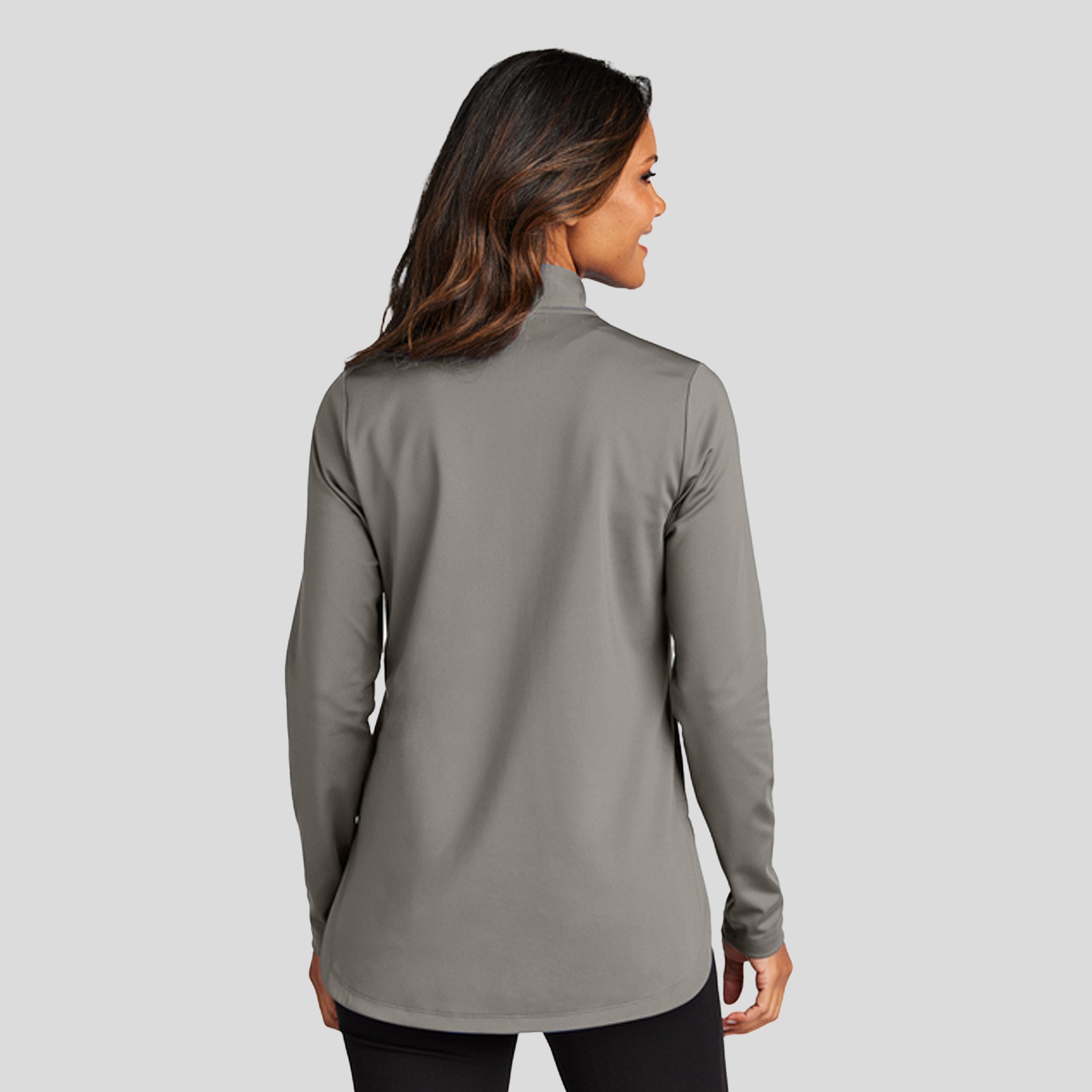 Women's C-FREE® Double Knit 1/4-Zip | Smoke Grey