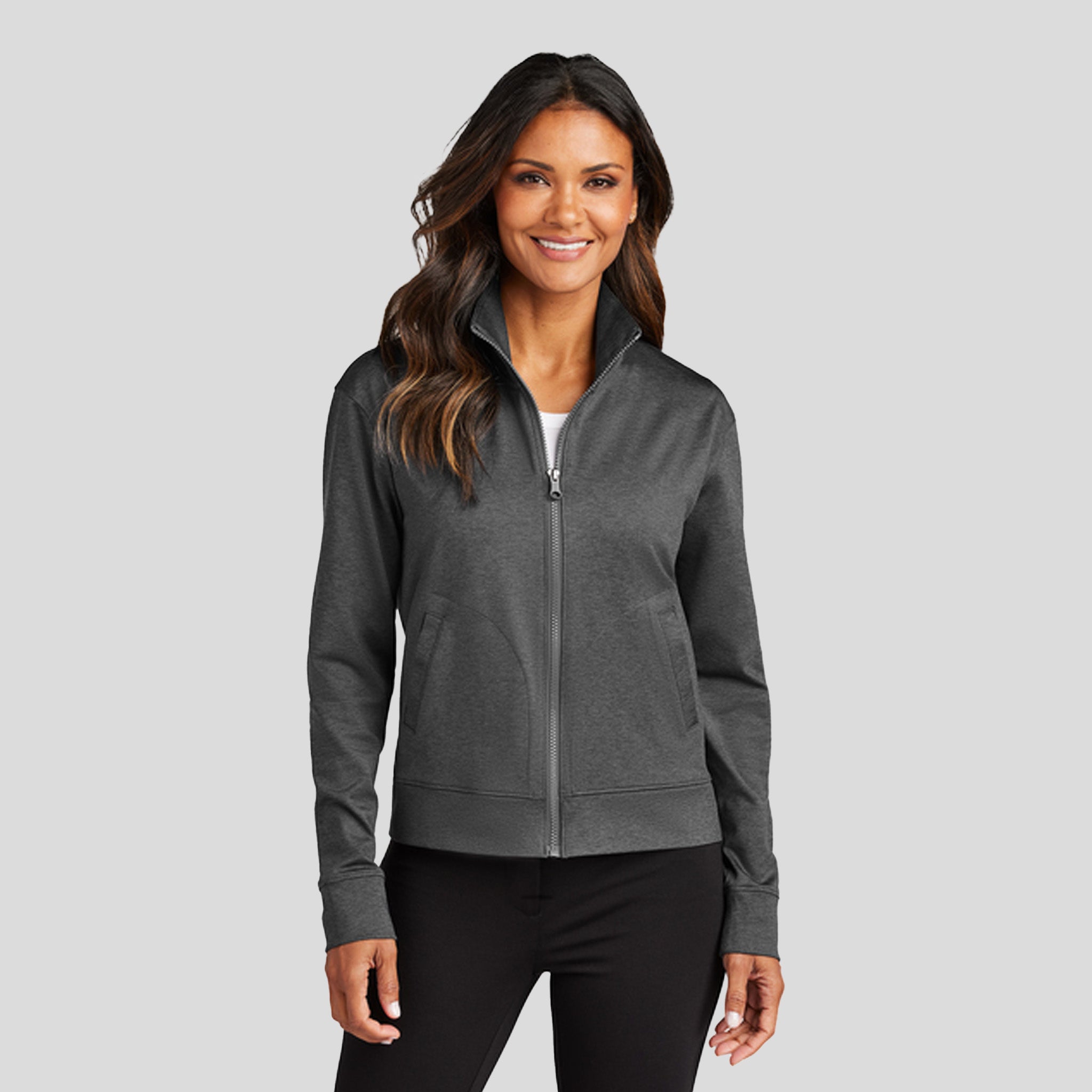 Women's C-FREE® Double Knit Full-Zip | Grey Steel Heather