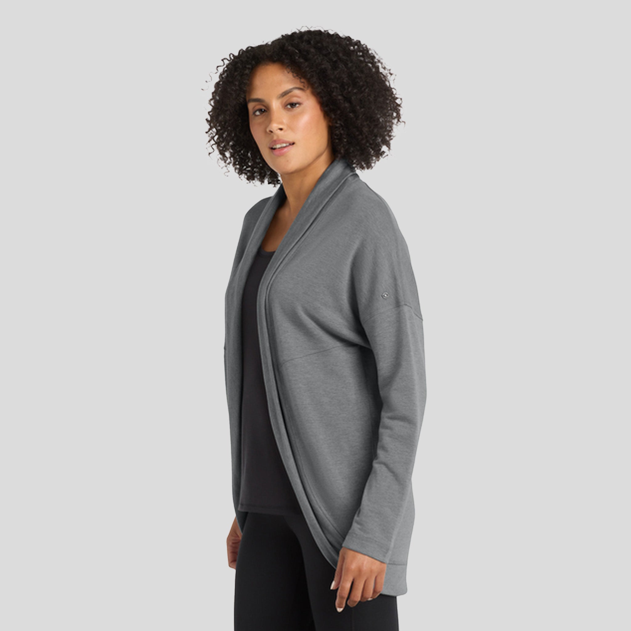 Women's Luuma Cocoon Fleece | Pearl Grey Heather