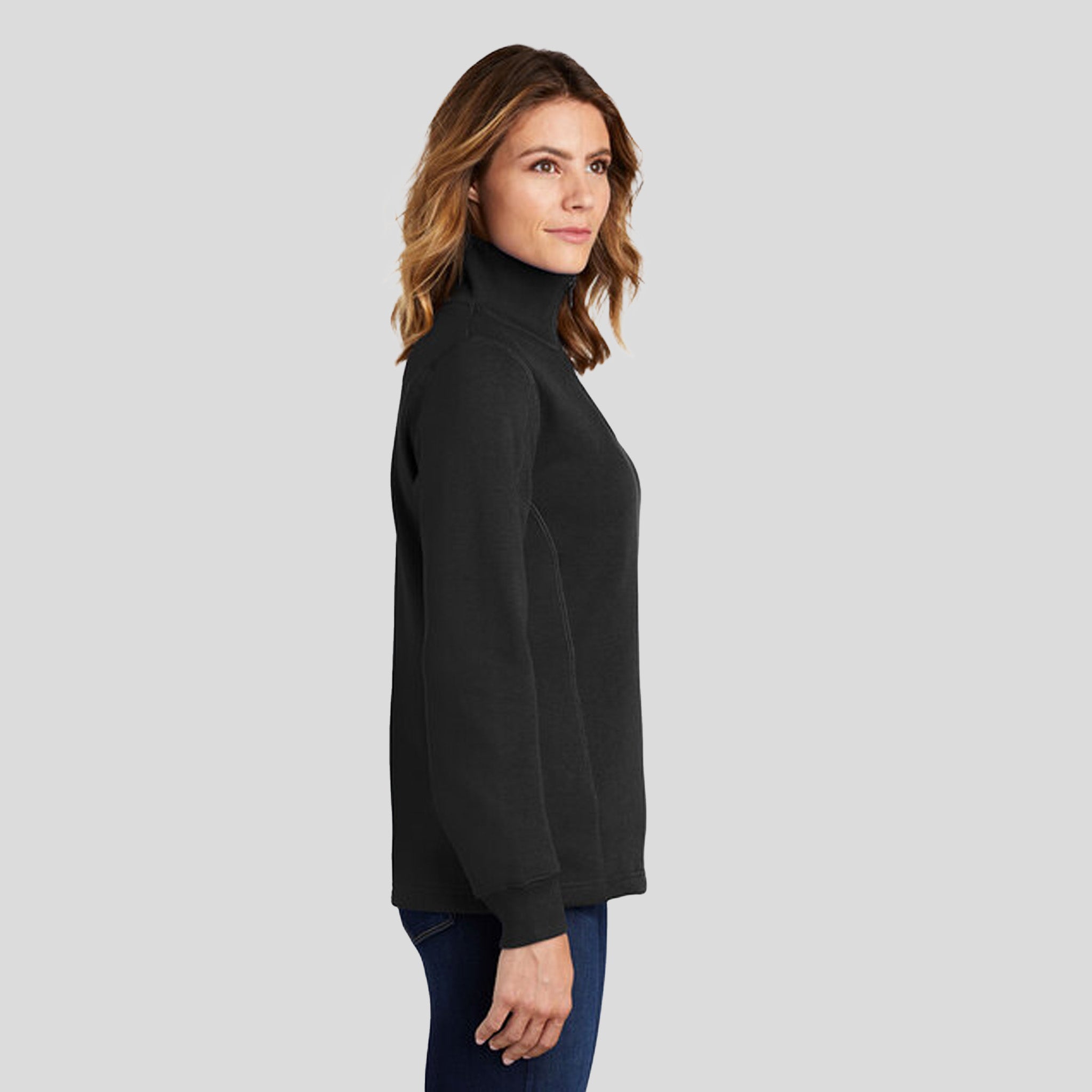Women's 1/4-Zip Sweatshirt | Black