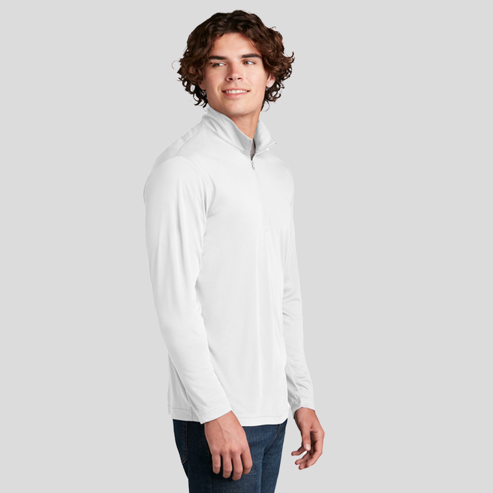 PosiCharge® Competitor™ 1/4-Zip Pullover | White