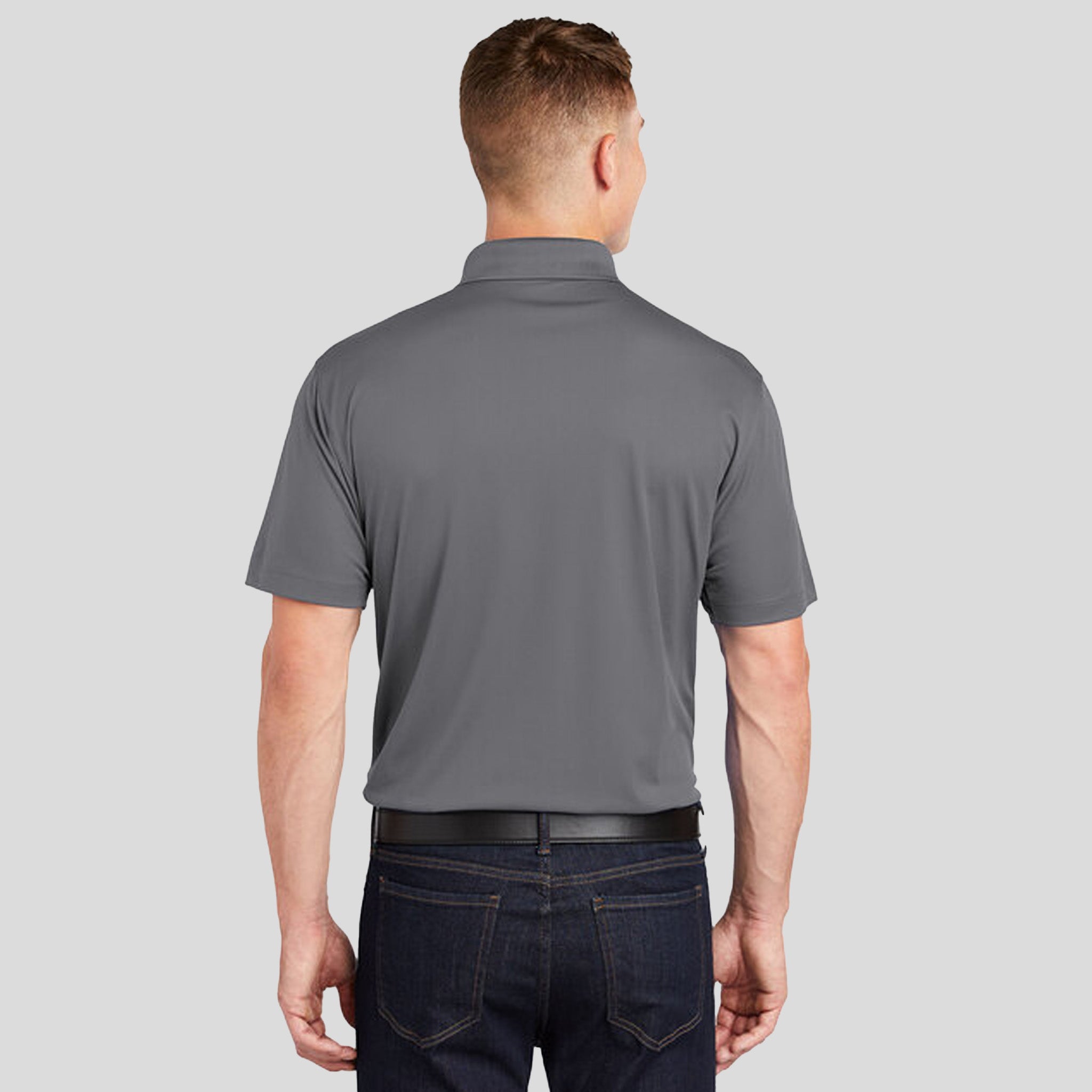 Micropique Sport-Wickยฎ Polo | Grey Concrete