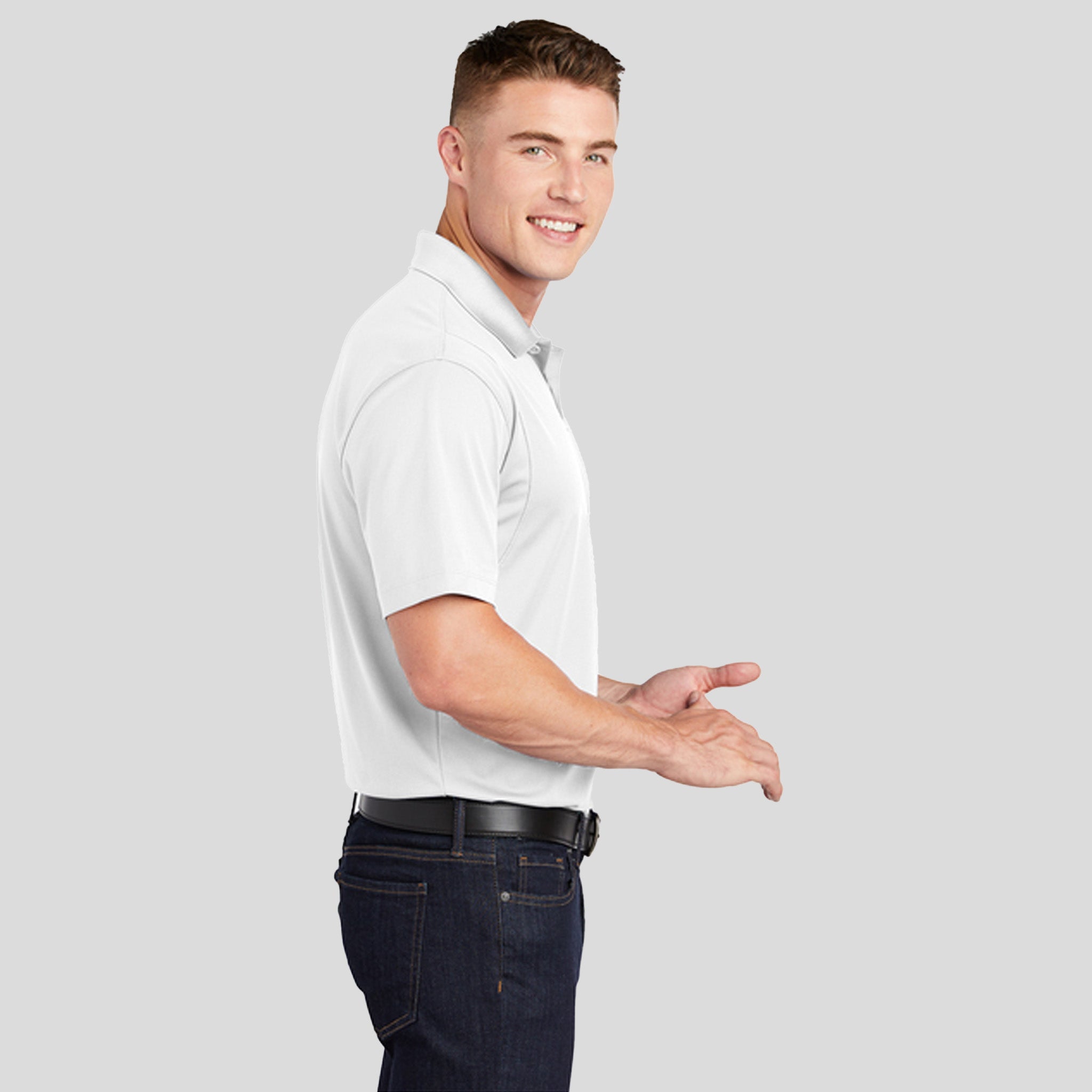 Micropique Sport-Wickยฎ Polo | White