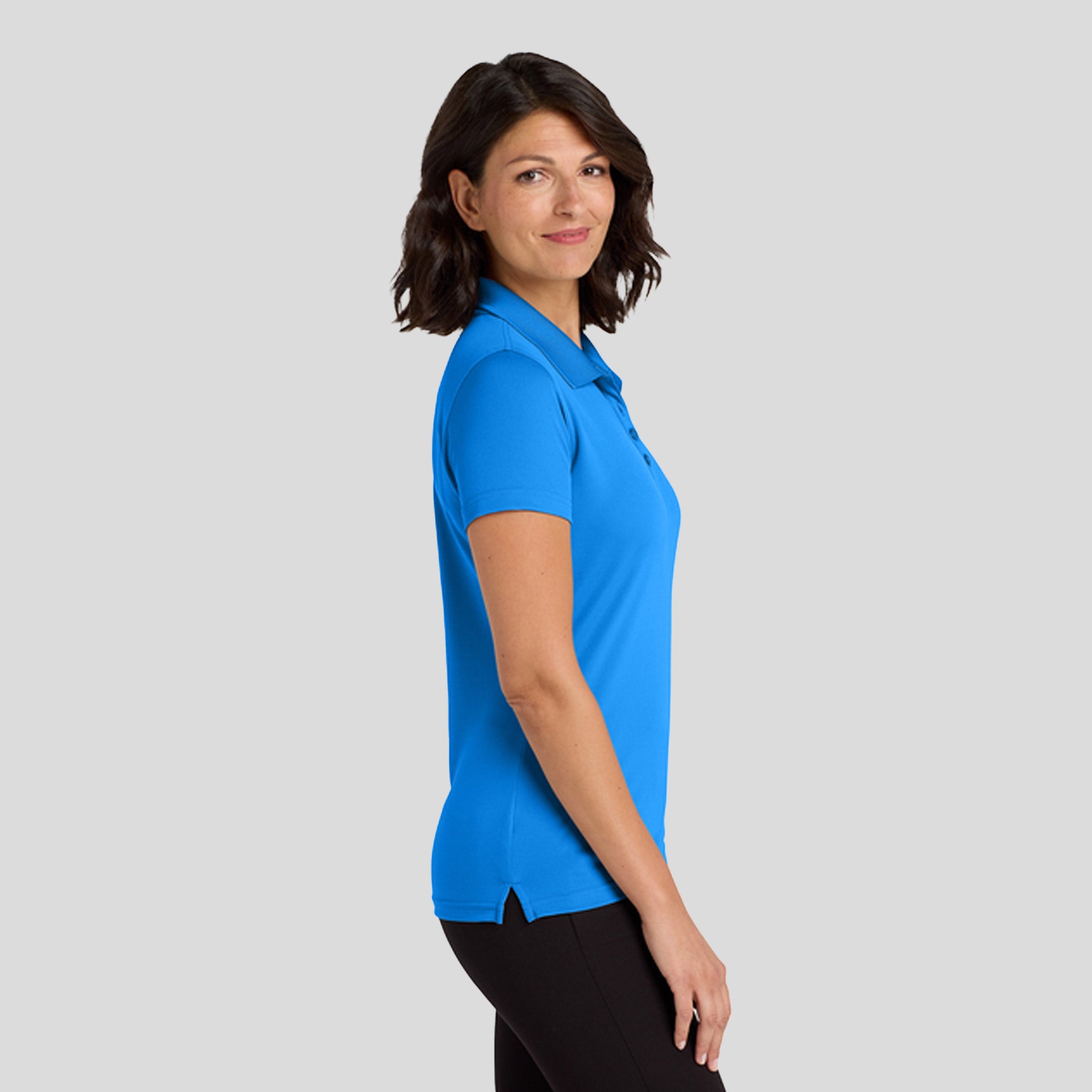 Women's Dry Zoneยฎ UV Micro-Mesh Polo | Coastal Blue