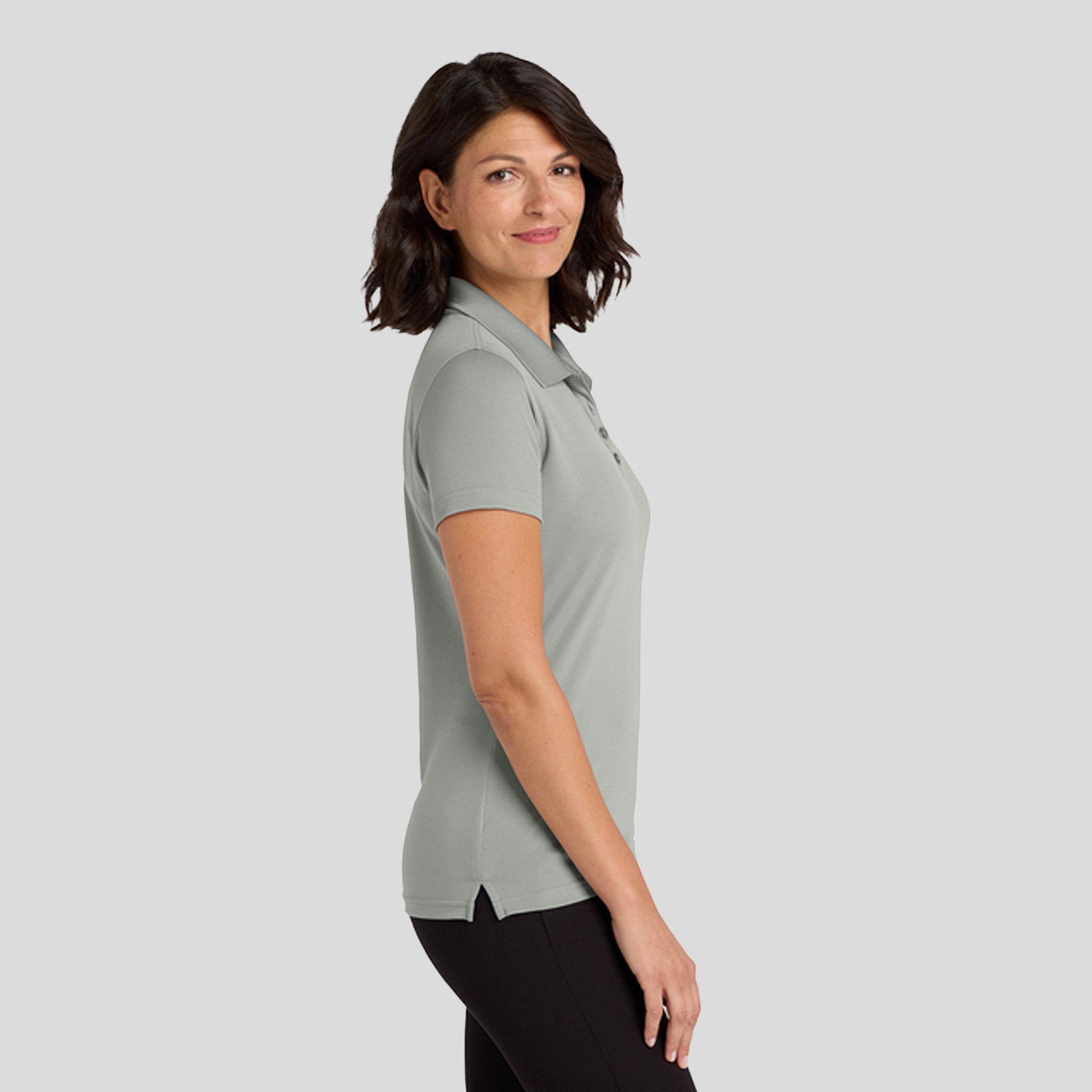 Women's Dry Zoneยฎ UV Micro-Mesh Polo | Gusty Grey