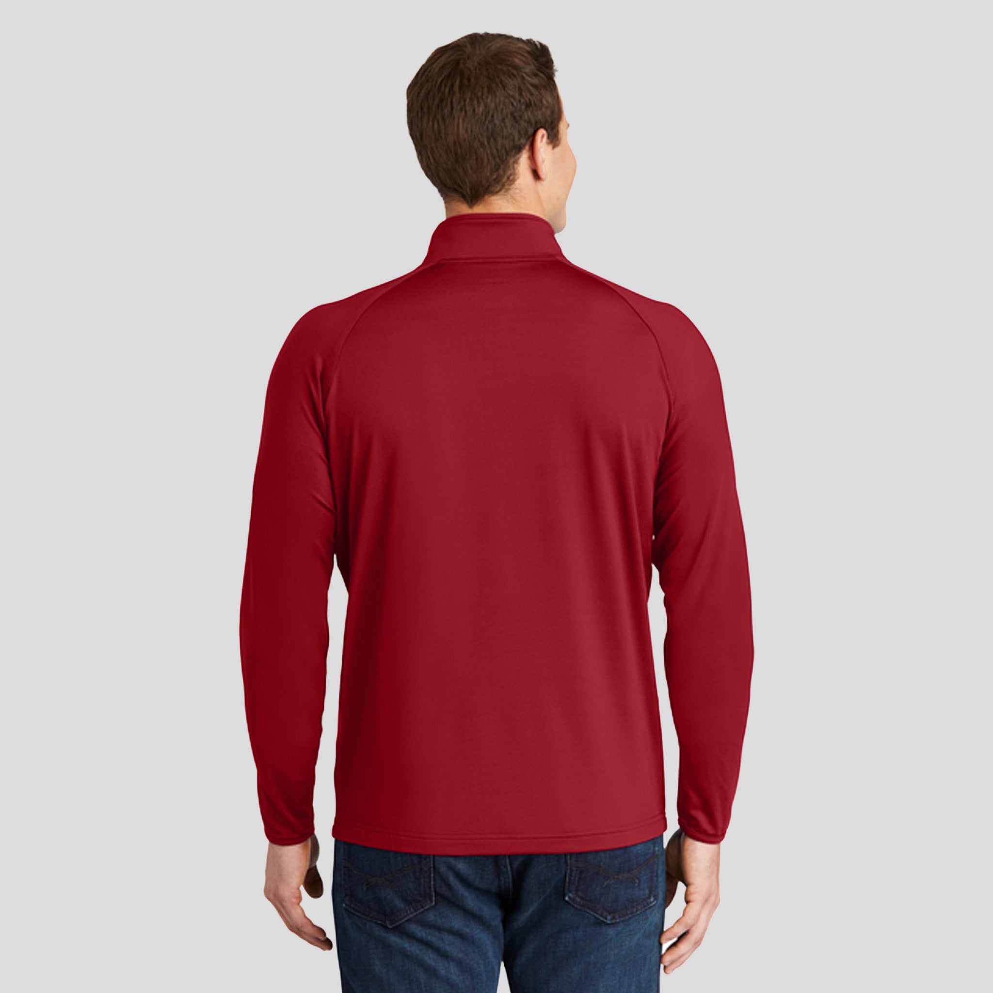 Sport-Wickยฎ Stretch 1/4-Zip Pullover | Deep Red