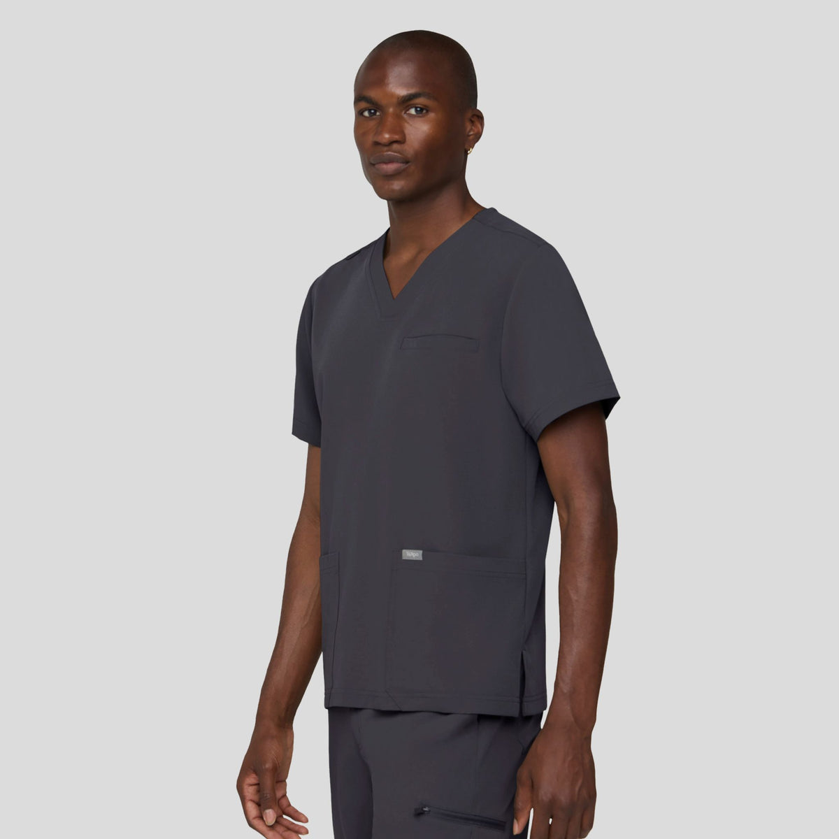 Tempo Men's 3 Pocket V-Neck Top | Pewter