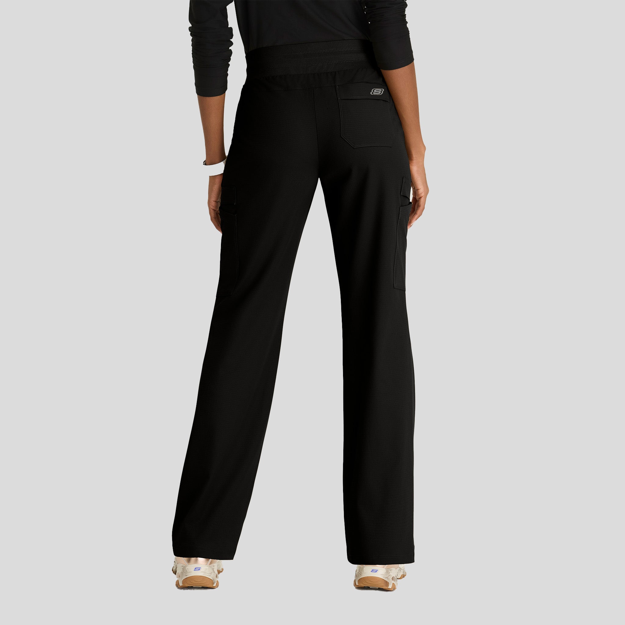 Explore 5-Pocket Knit Waistband Fit & Flare Pant  | Black