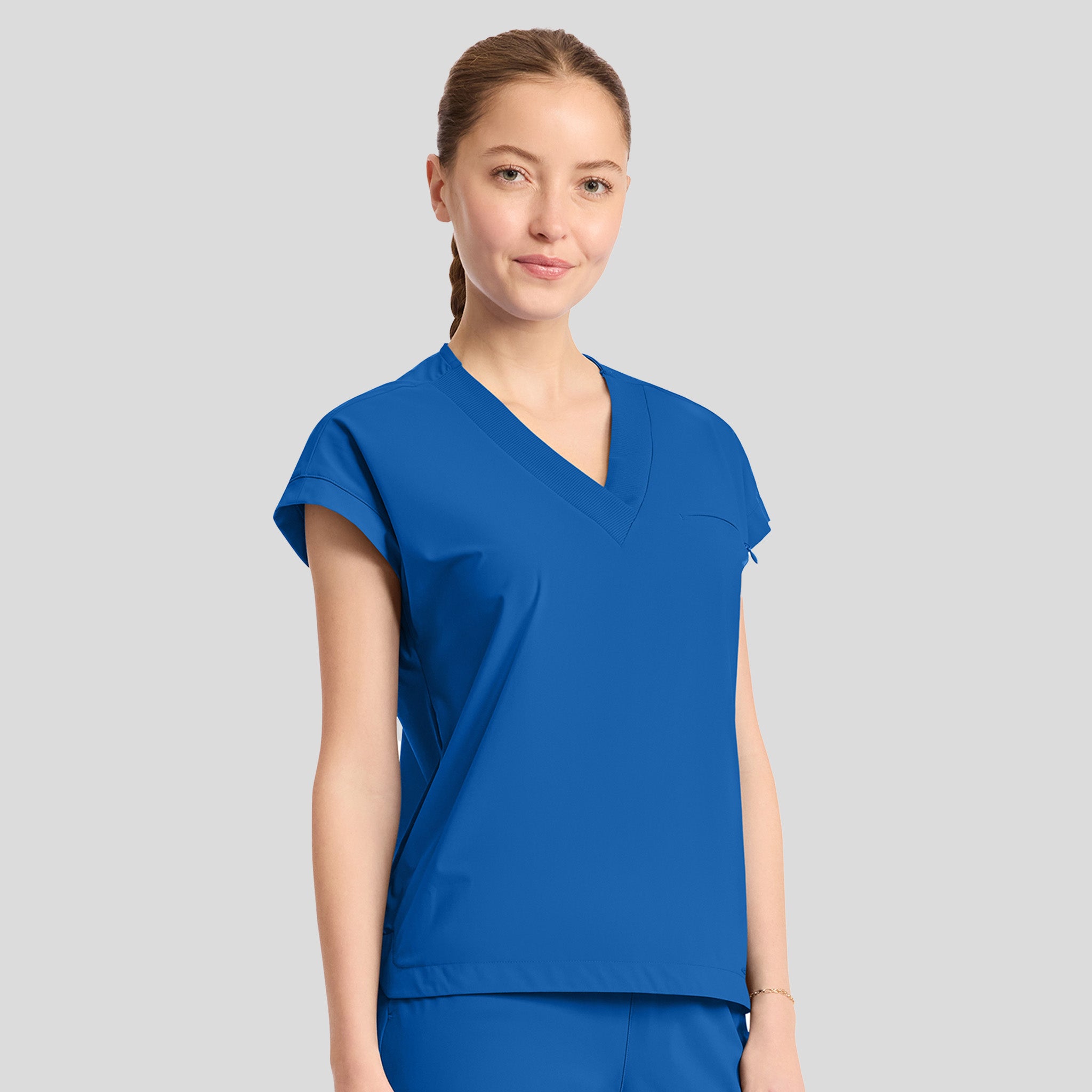 Dolman V-Neck Top | Royal