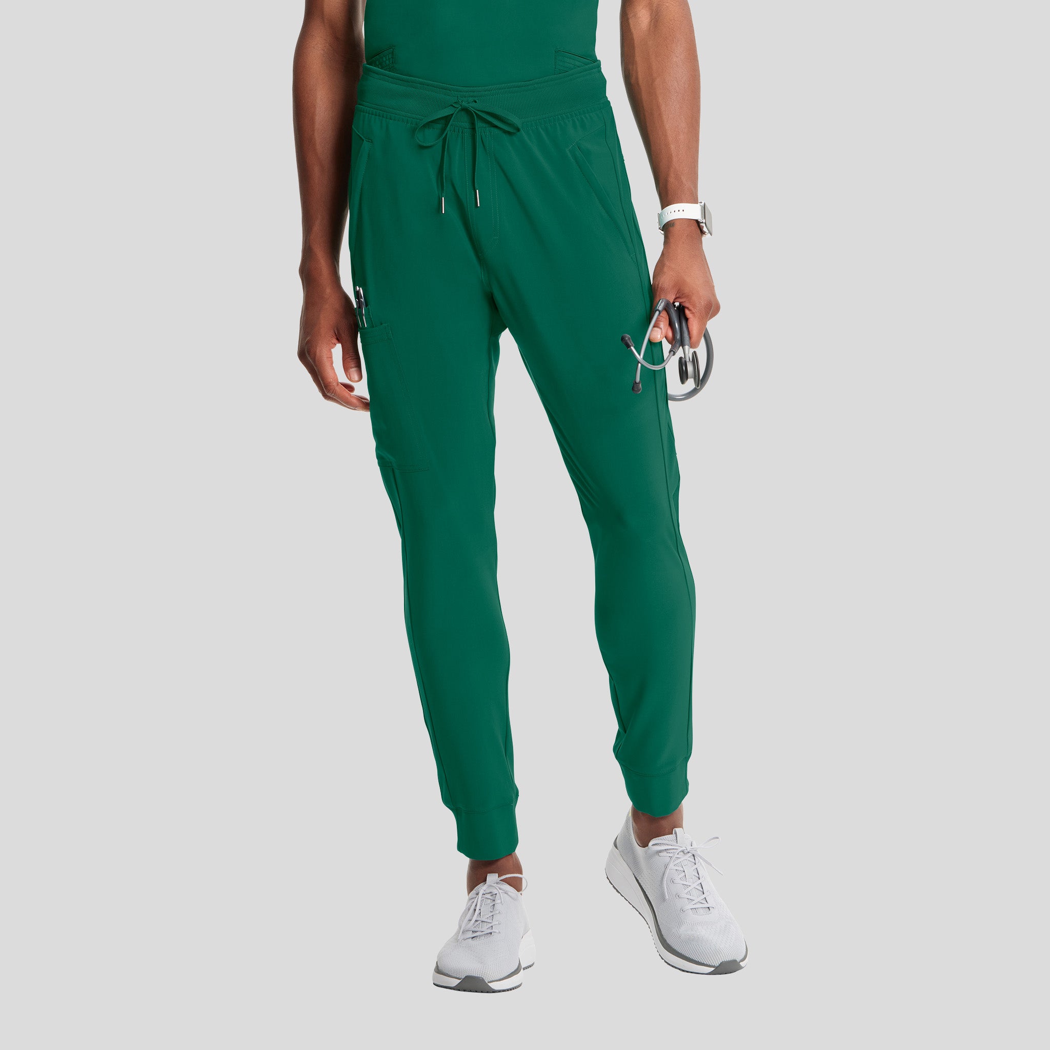 Infinity Men's Drawstring Jogger Scrub Pant | Hunter