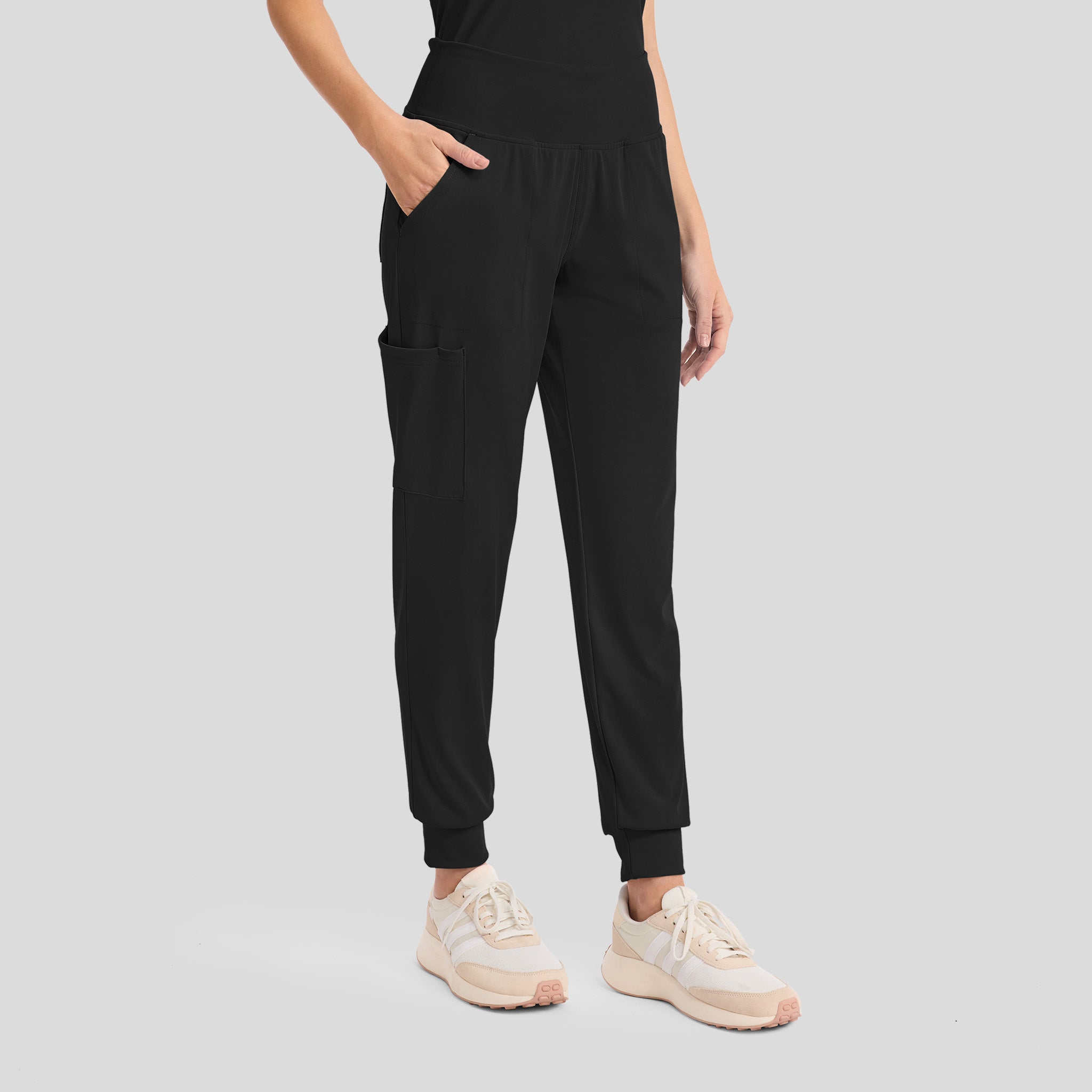 Achieve Pull-On Jogger Scrub Pant | Black