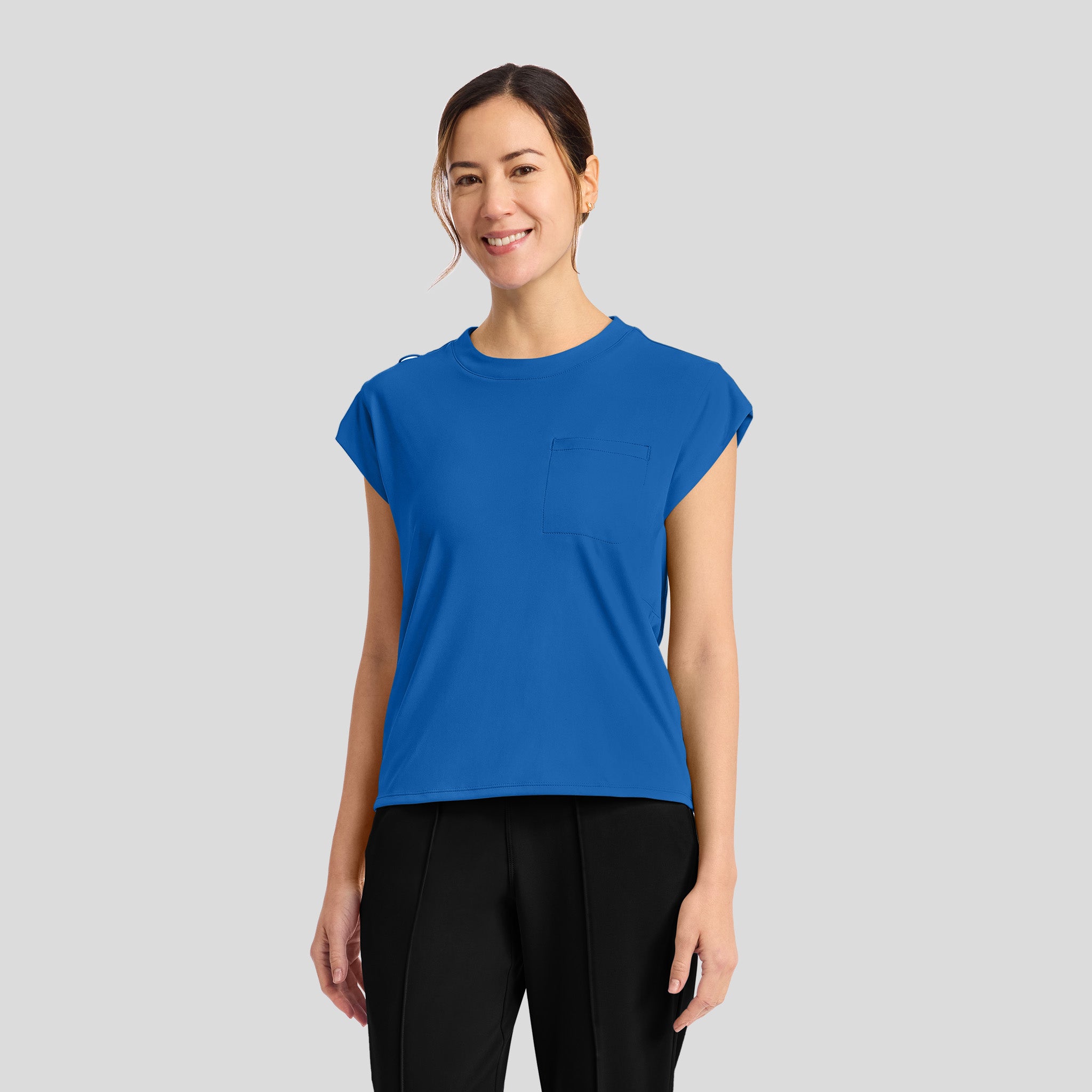 Achieve Crew Neck Scrub Top | Royal