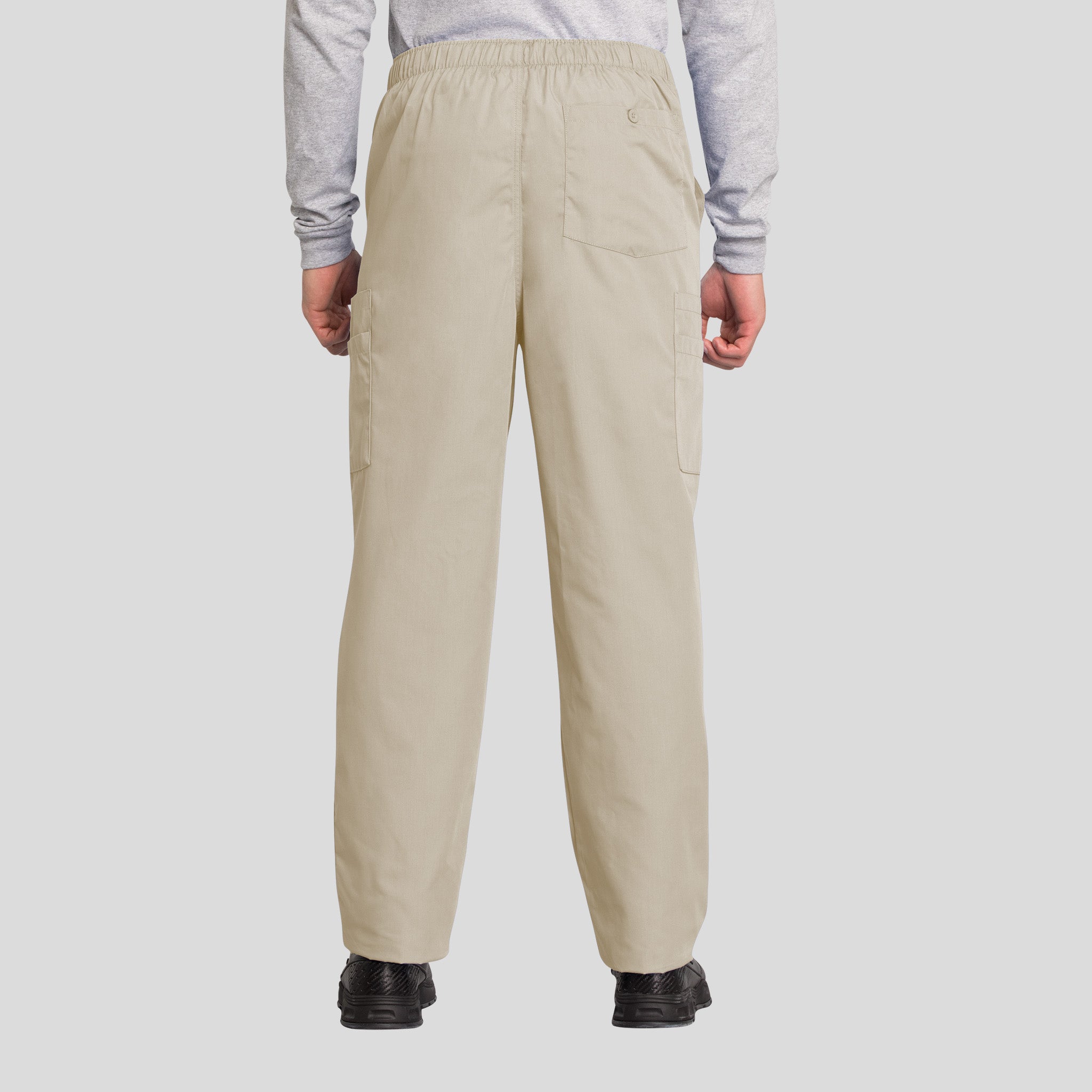 Men's Drawstring Cargo Scrub Pant | Khaki