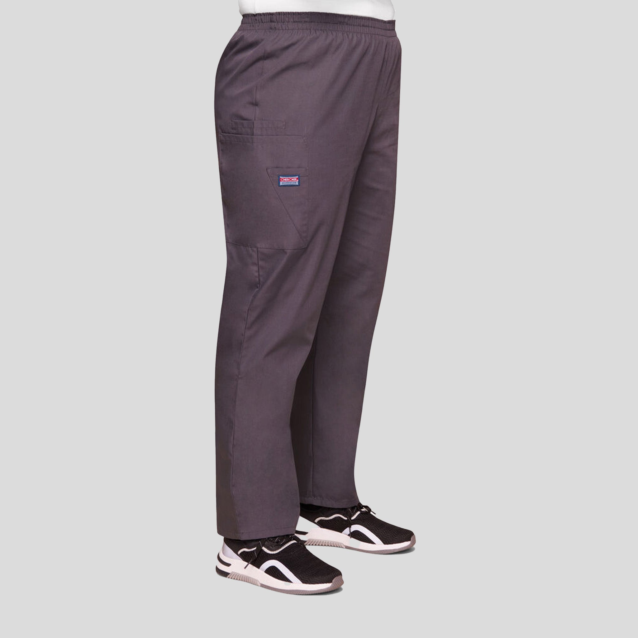 Elastic Waist Utility Scrub Pant | Pewter