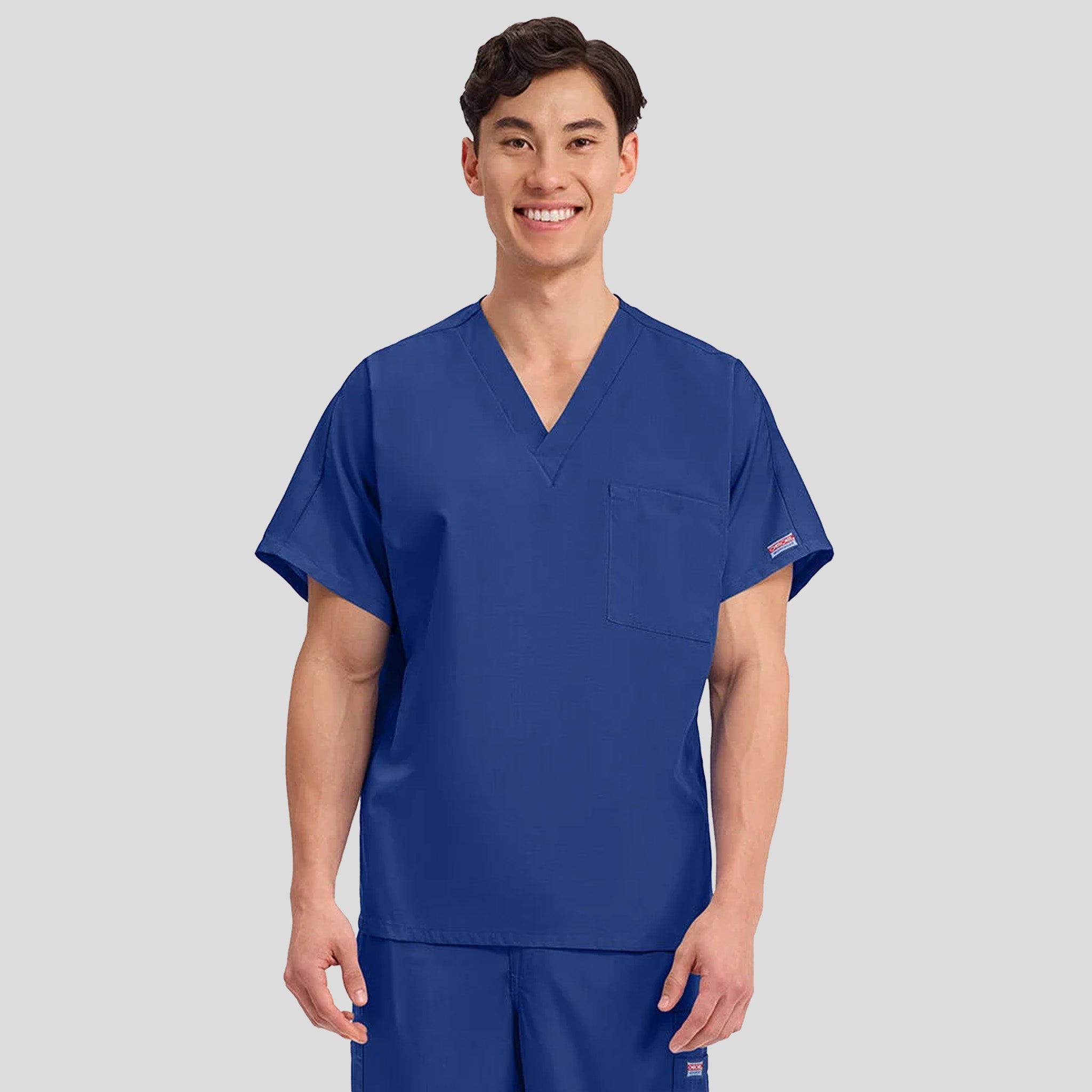 Unisex V-Neck 1 Pocket | Royal