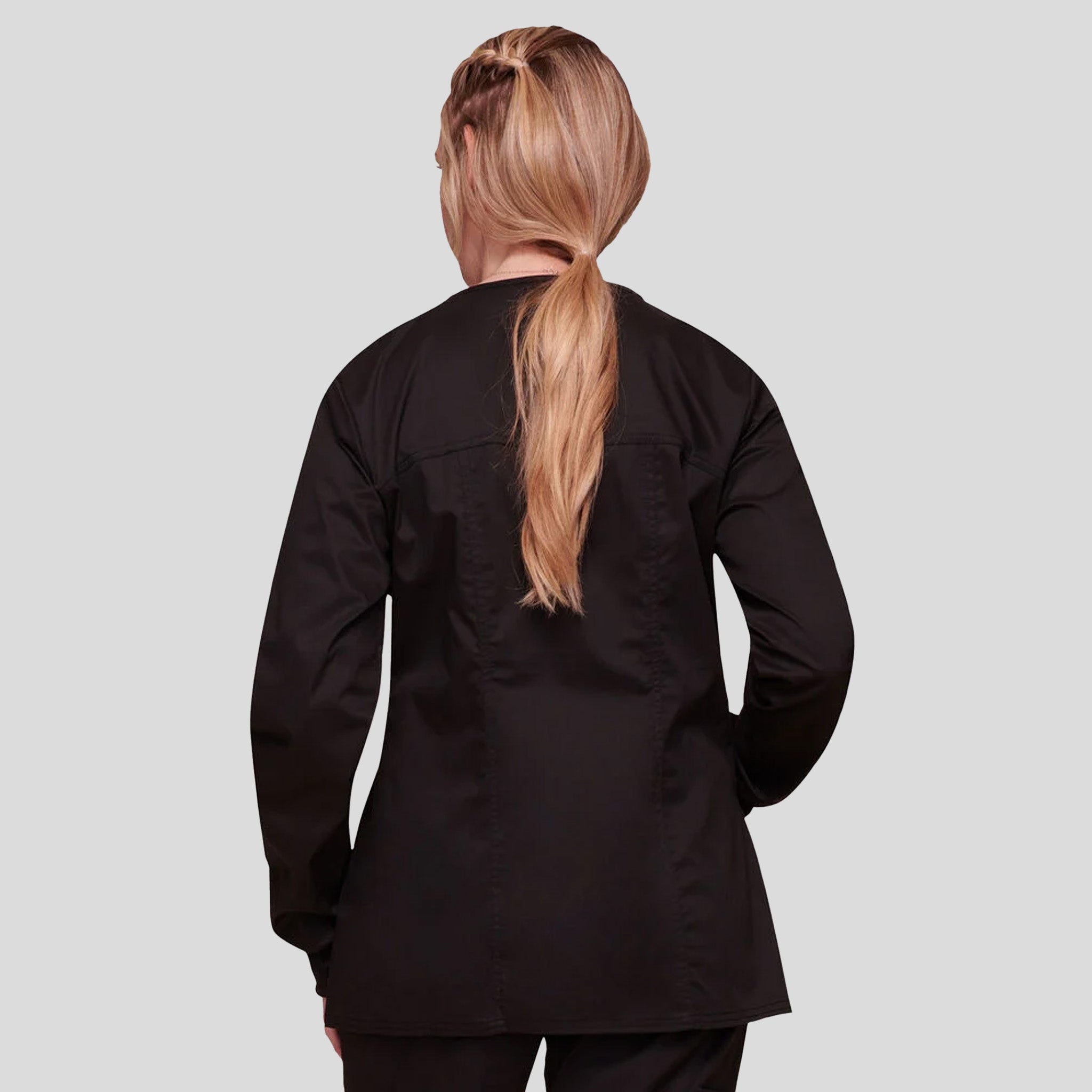 Women's Zip Front Warm Up | Black