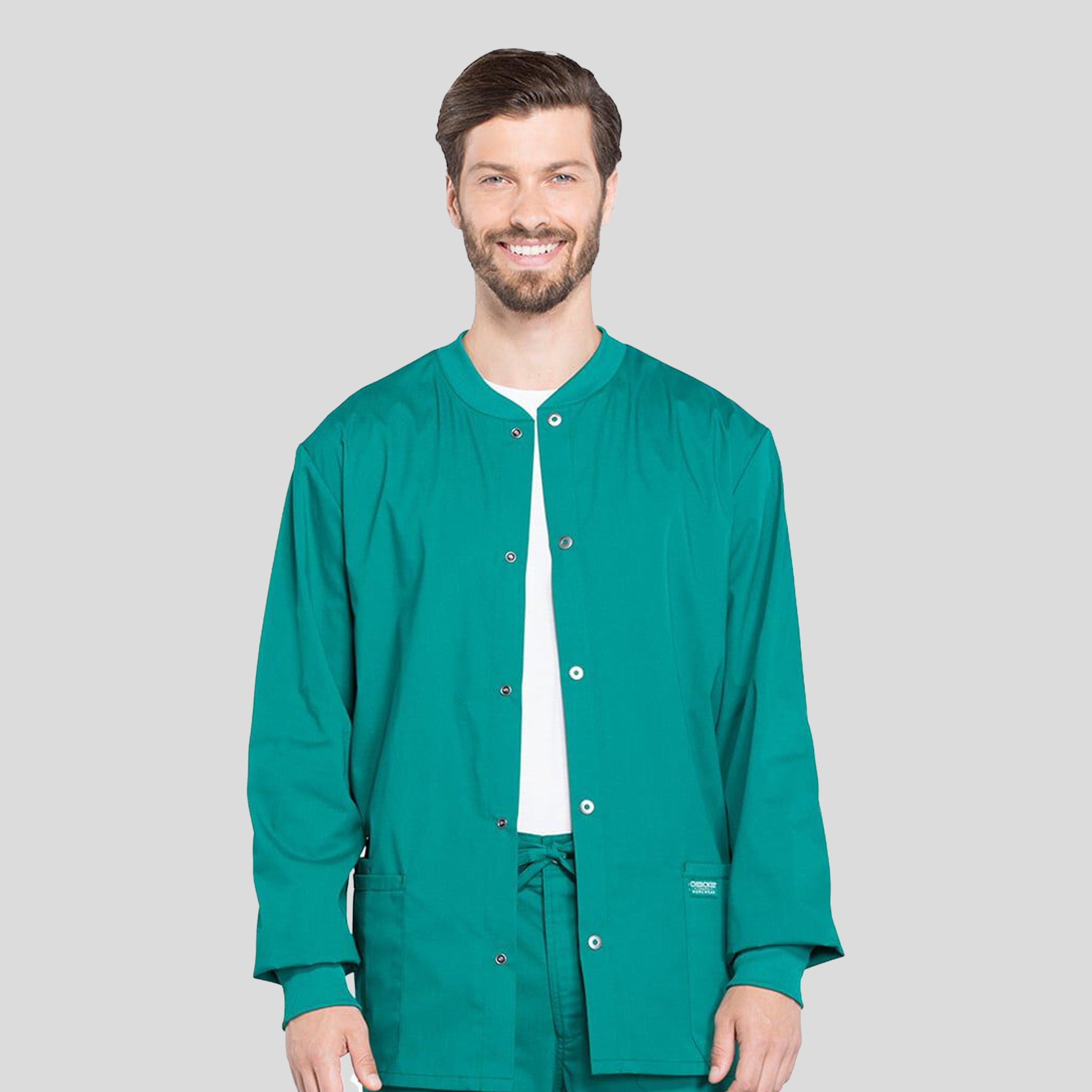 Men's Snap Front Warm-Up Jacket | Hunter